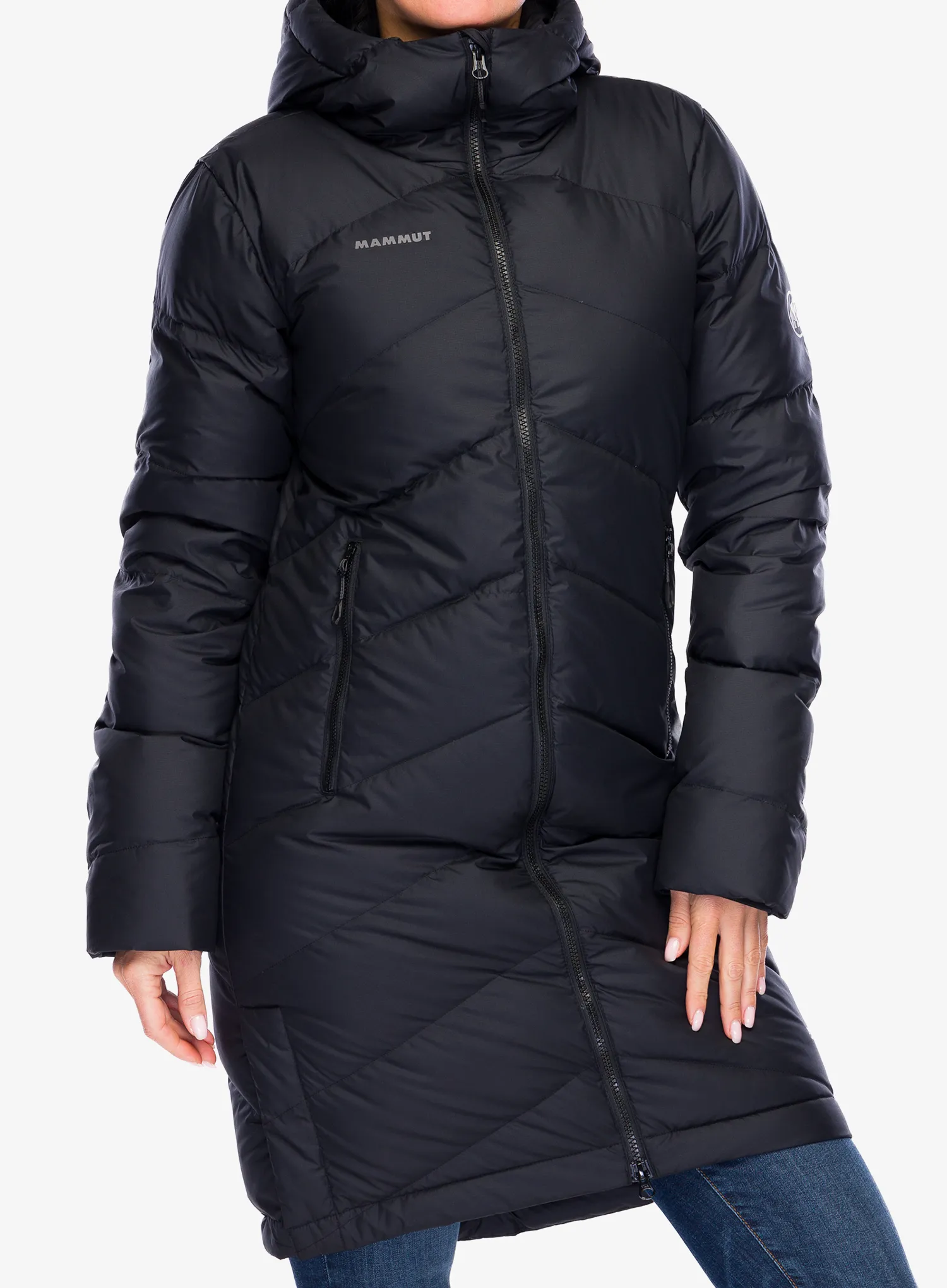Плащ пуховий жіночий Mammut Fedoz IN Hooded Parka - black