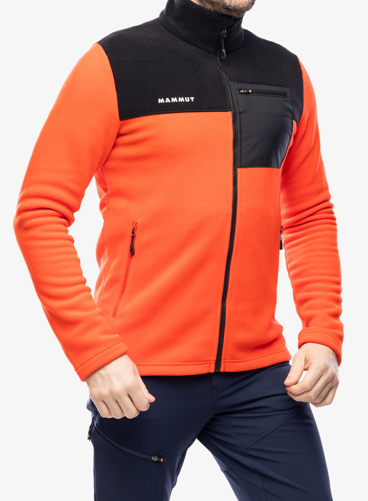 Куртка флісова Mammut Innominata ML Jacket - mammut red/black