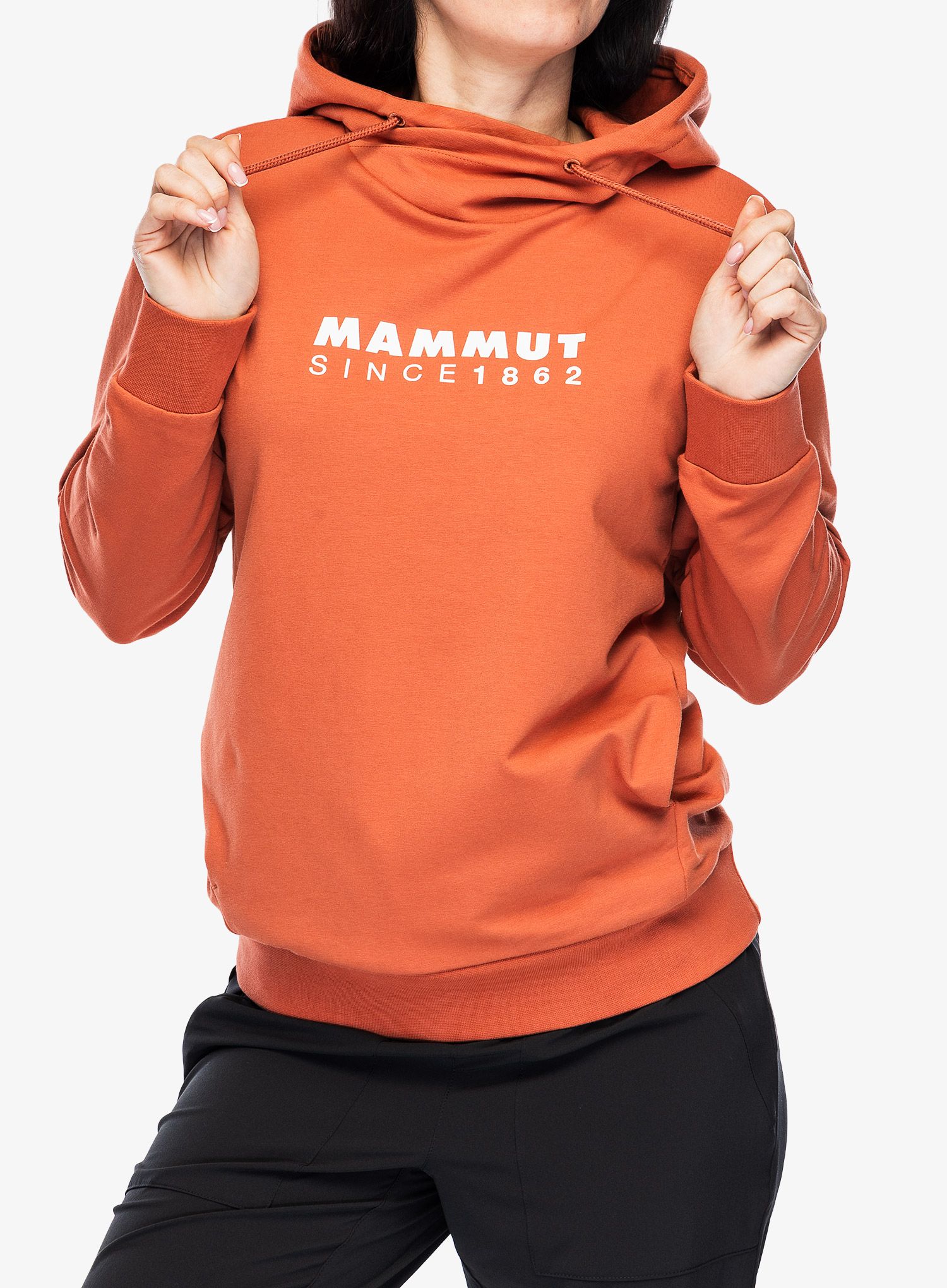 Кофта жіноча Mammut ML Hoody Logo - brick