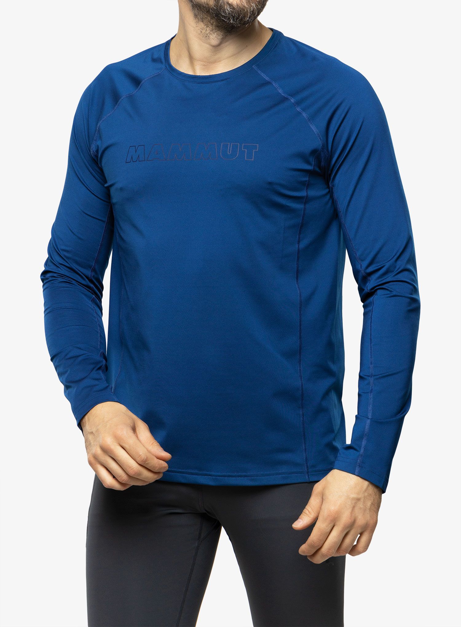 Кофта Mammut Selun FL Longsleeve Logo - deep ice
