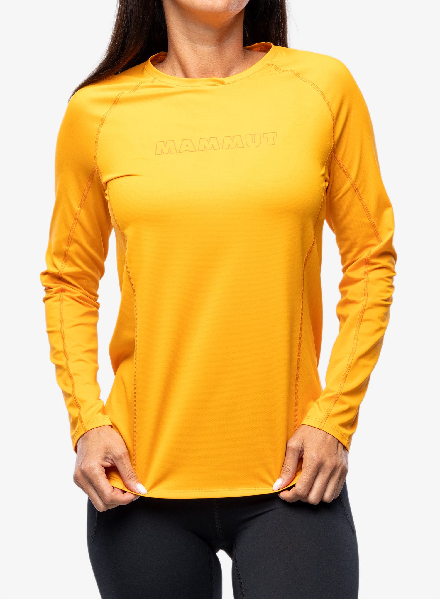 Лонгслів жіночий Mammut Selun FL Longsleeve Logo - tangerine