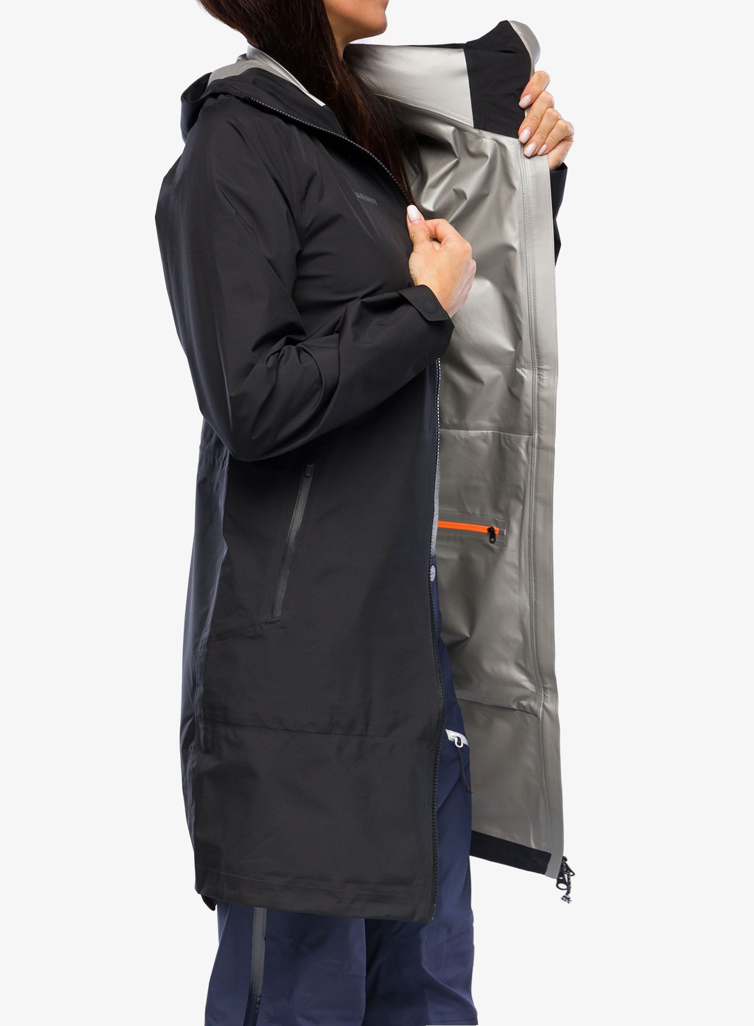 Плащ жіночий Mammut Seon Pac HS Hooded Parka - black/black