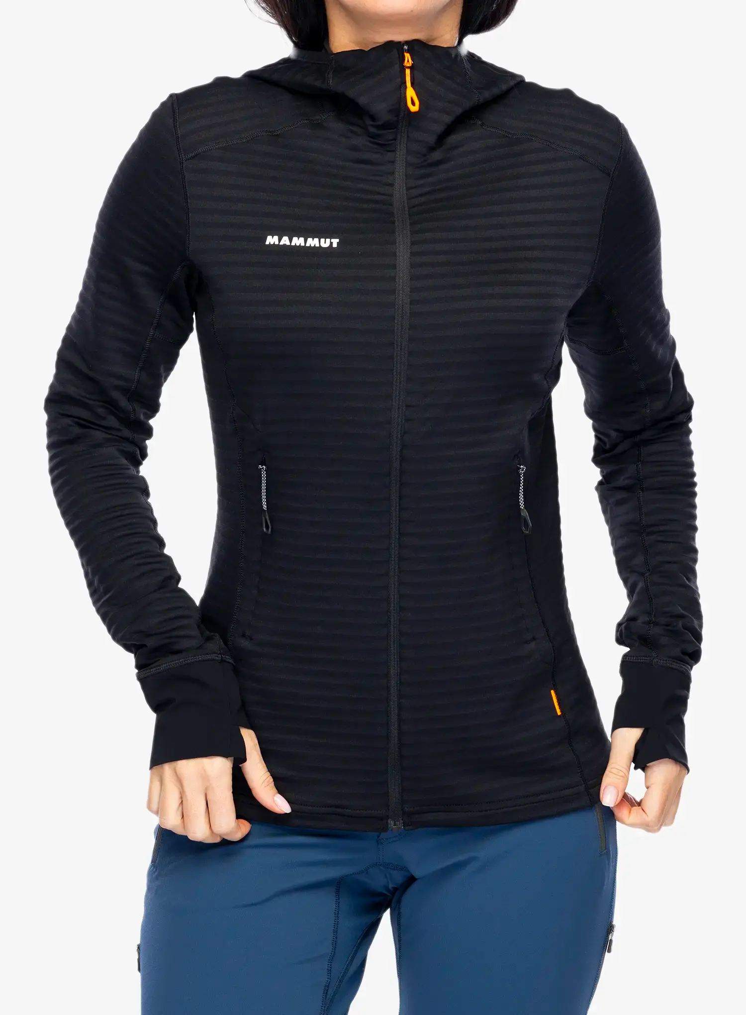 Кофта трекінгова жіноча Mammut Taiss Light ML Hooded Jacket - black
