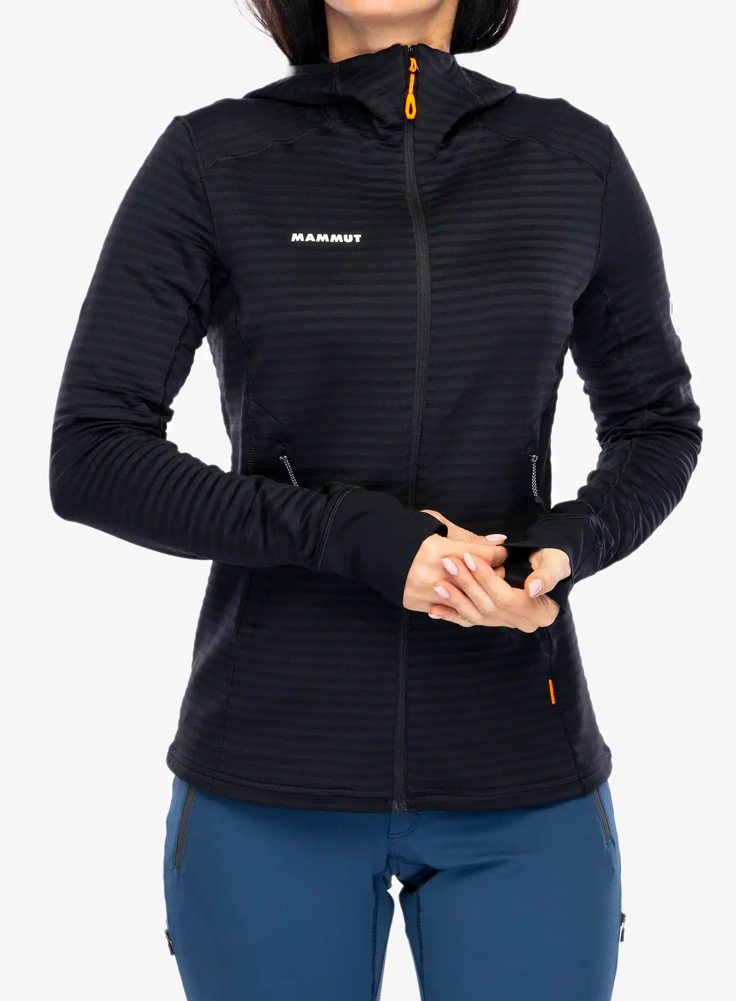 Кофта трекінгова жіноча Mammut Taiss Light ML Hooded Jacket - black