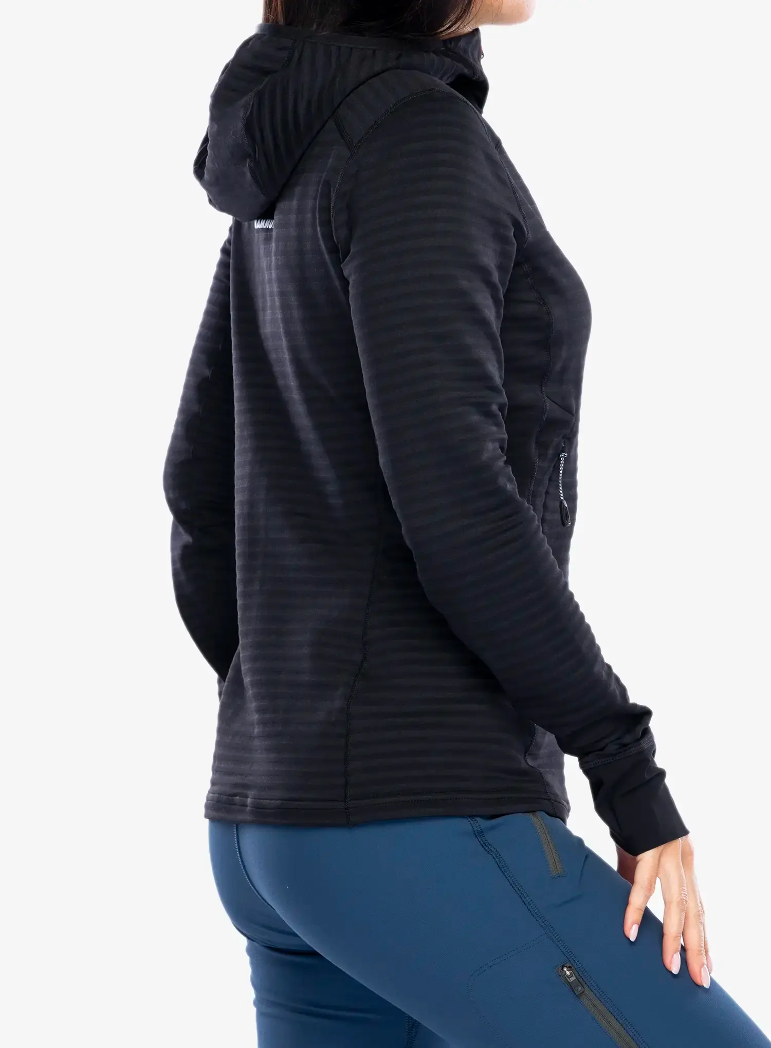 Кофта трекінгова жіноча Mammut Taiss Light ML Hooded Jacket - black