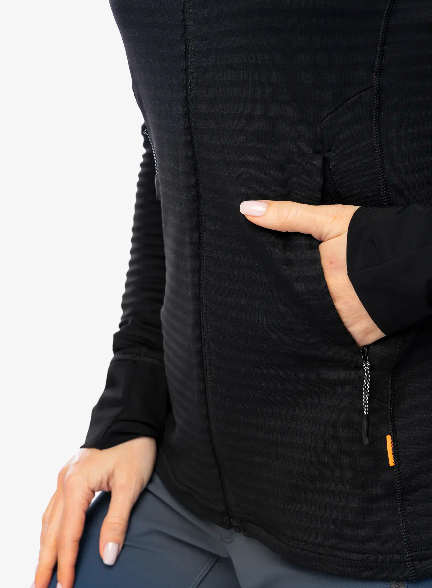 Кофта трекінгова жіноча Mammut Taiss Light ML Hooded Jacket - black