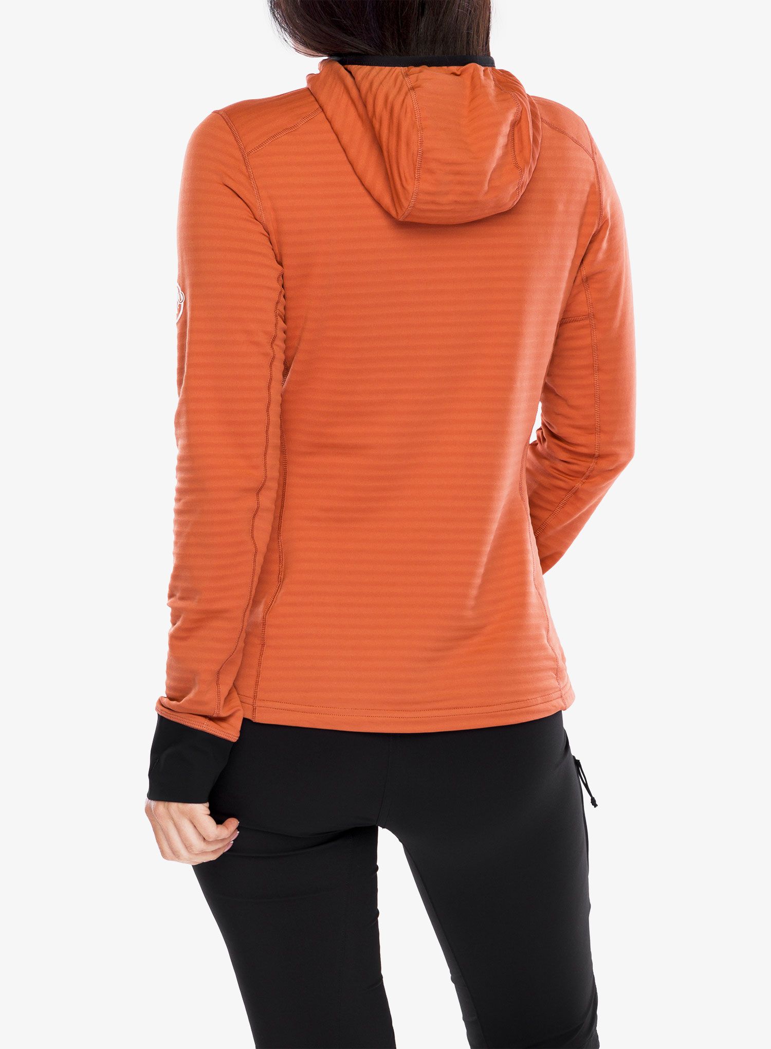Кофта трекінгова жіноча Mammut Taiss Light ML Hooded Jacket - brick/black