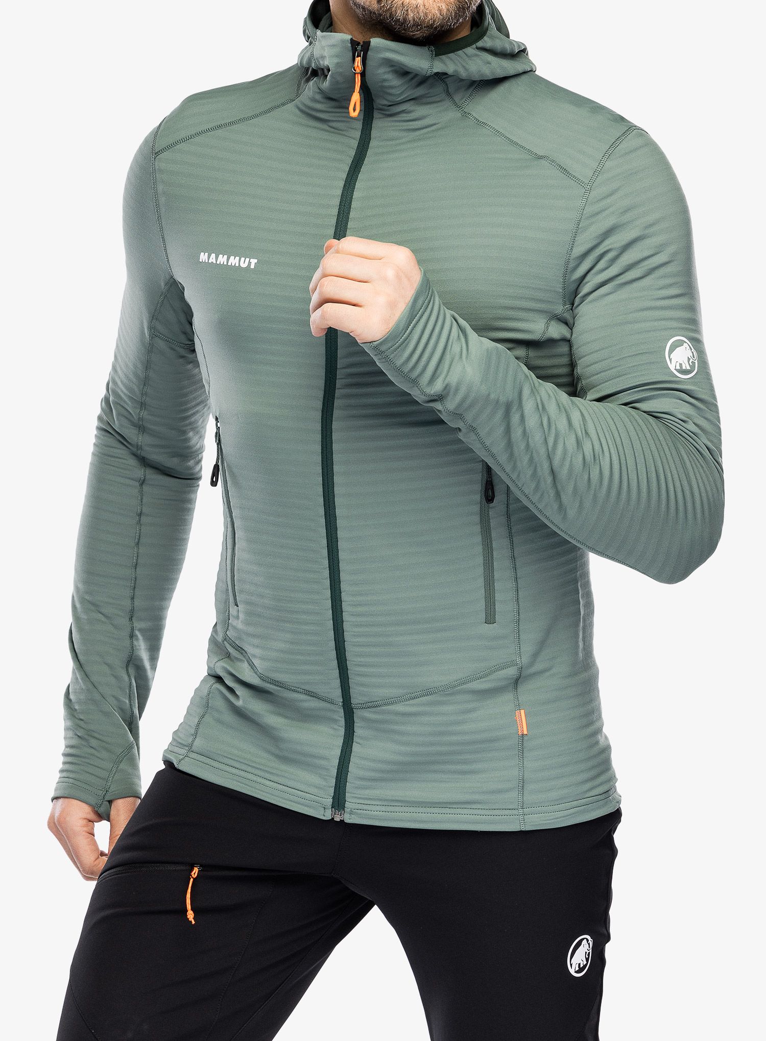 Кофта трекінгова Mammut Taiss Light ML Hooded Jacket - dark jade/woods