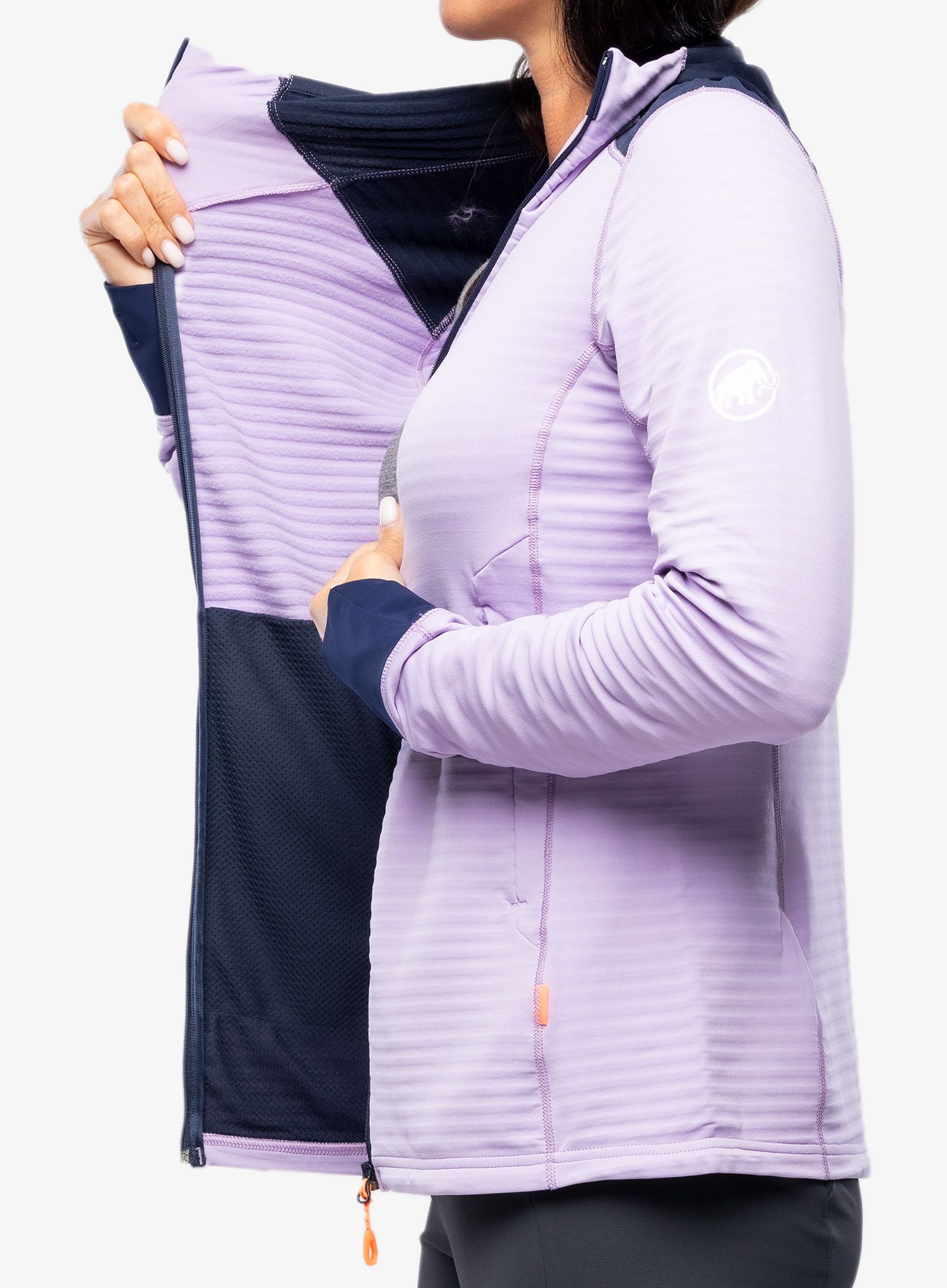 Кофта з каптуром жіноча Mammut Taiss Light ML Hooded Jacket - supernova/marine