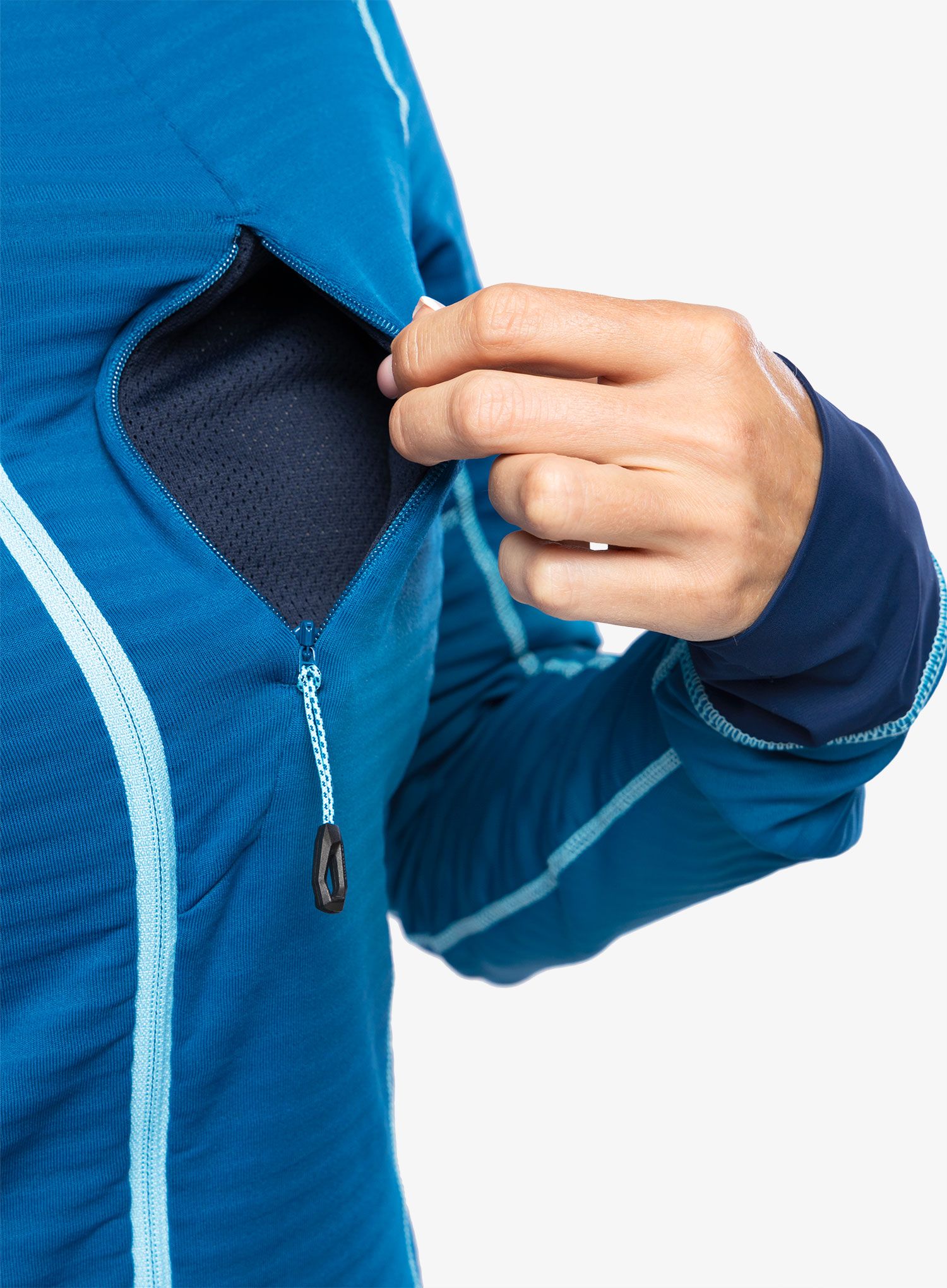 Кофта жіноча Mammut Taiss Light ML Jacket - deep ice/cool blue