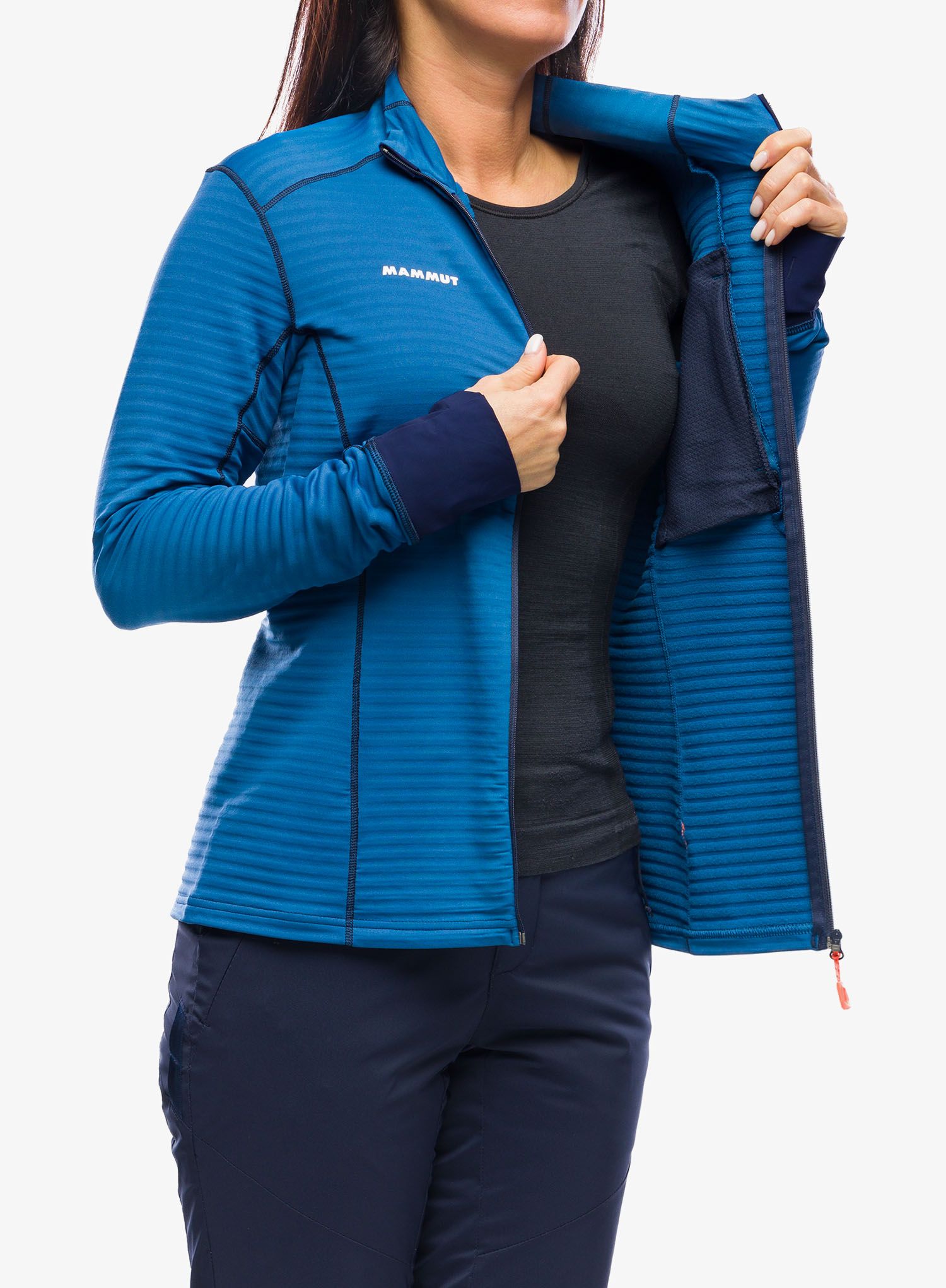 Кофта жіноча без каптура Mammut Taiss Light ML Jacket - deep ice/marine