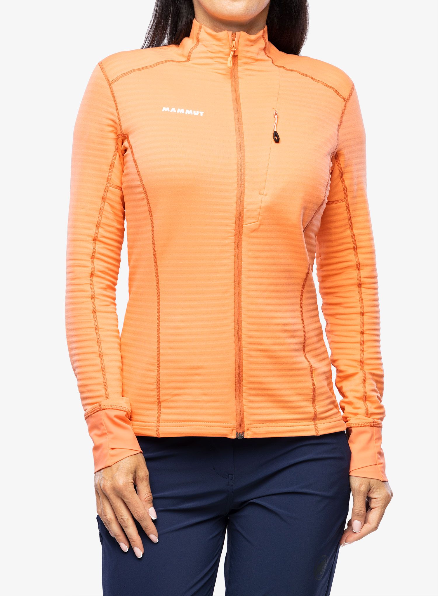 Кофта на замку жіноча Mammut Taiss Light ML Jacket - salmon/terracotta