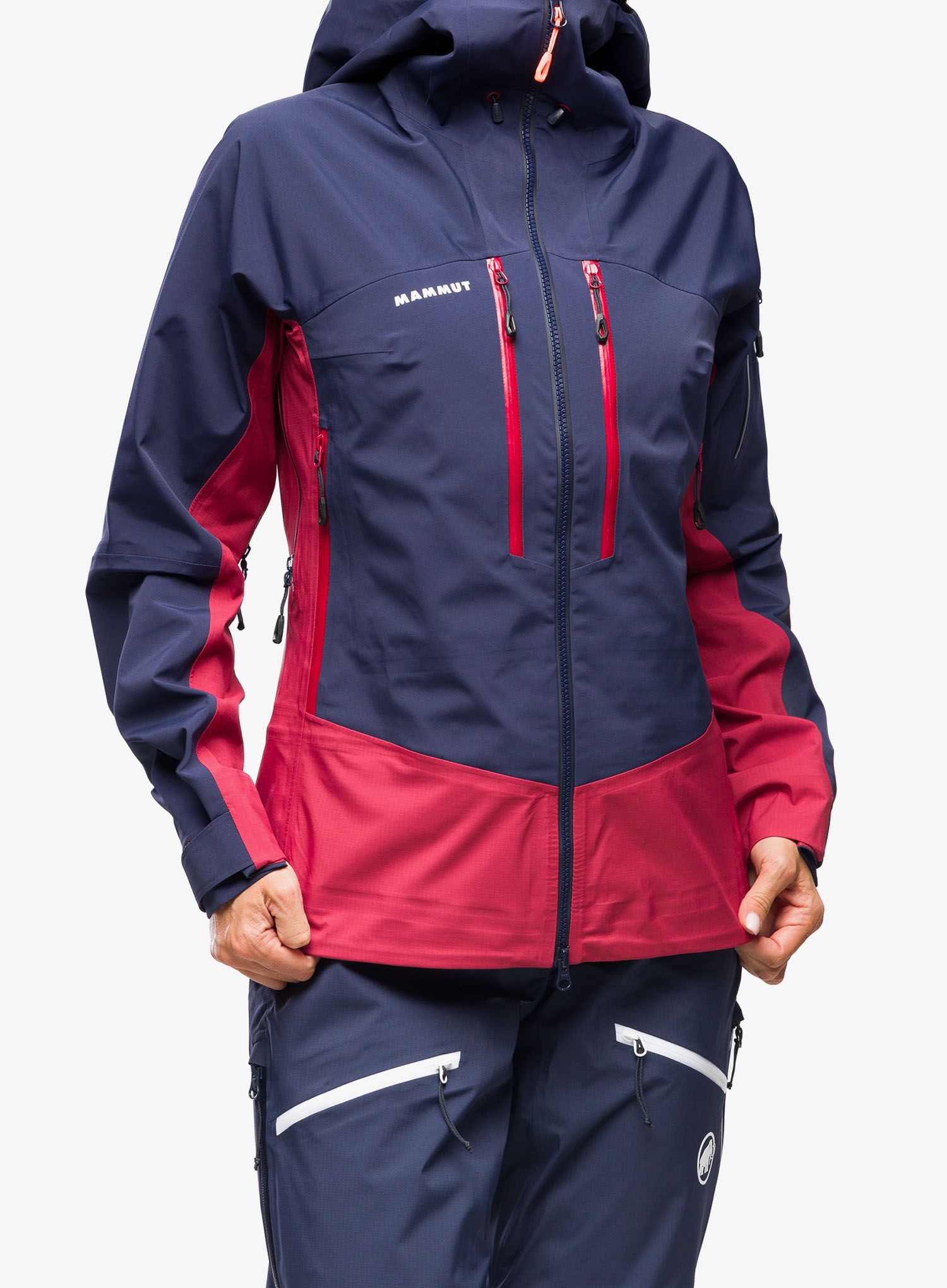 Куртка для гір жіноча Mammut Taiss Pro HS Hooded Jacket - blood red/marine