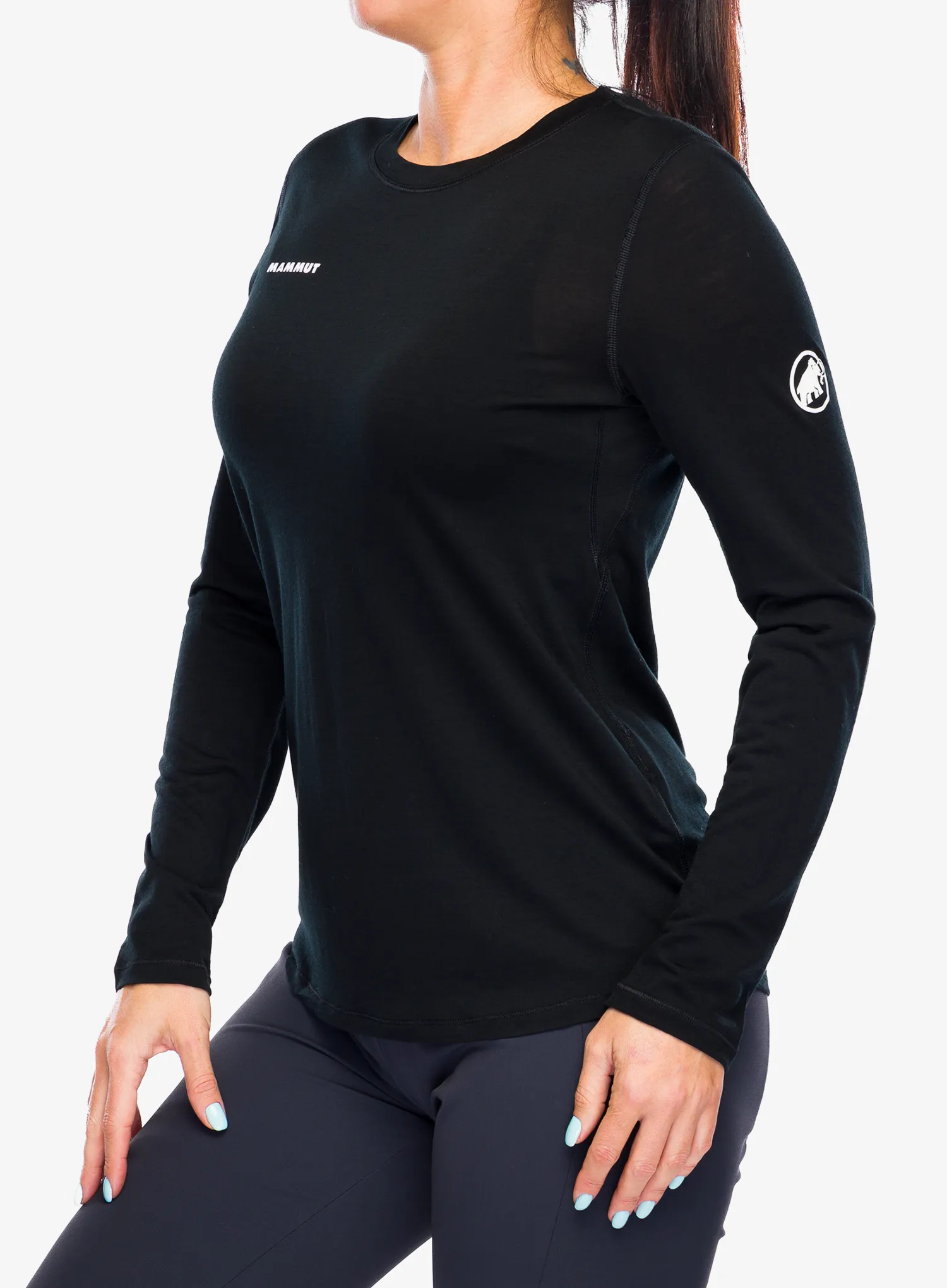 Кофта жіноча Mammut Tree Wool FL Longsleeve - black/black