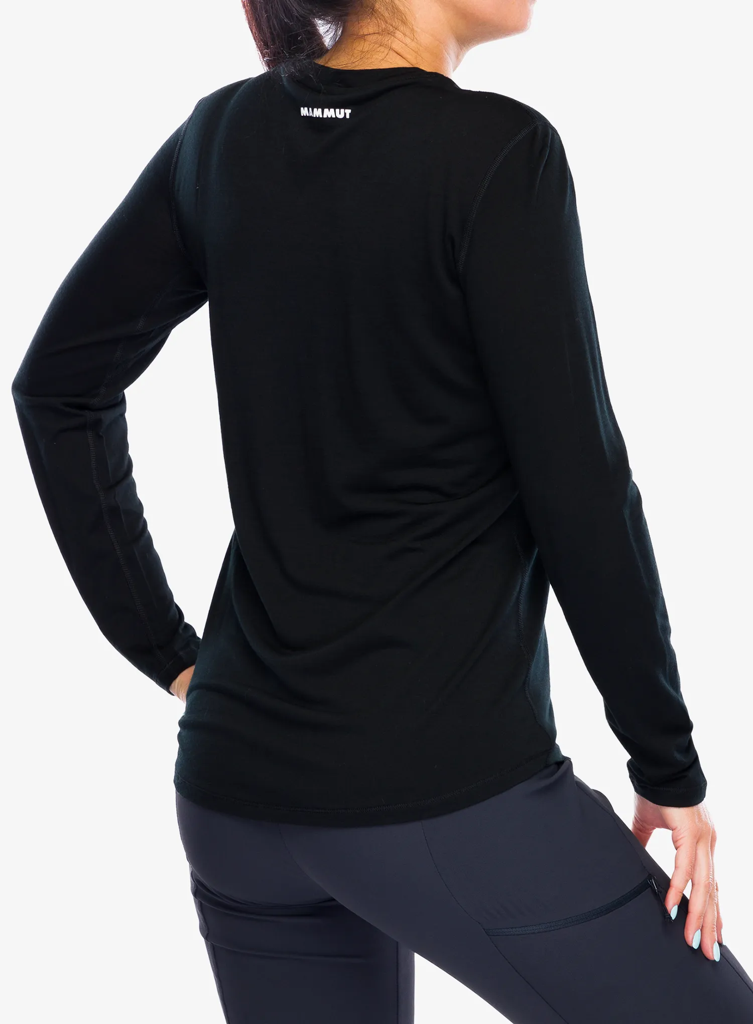Кофта жіноча Mammut Tree Wool FL Longsleeve - black/black