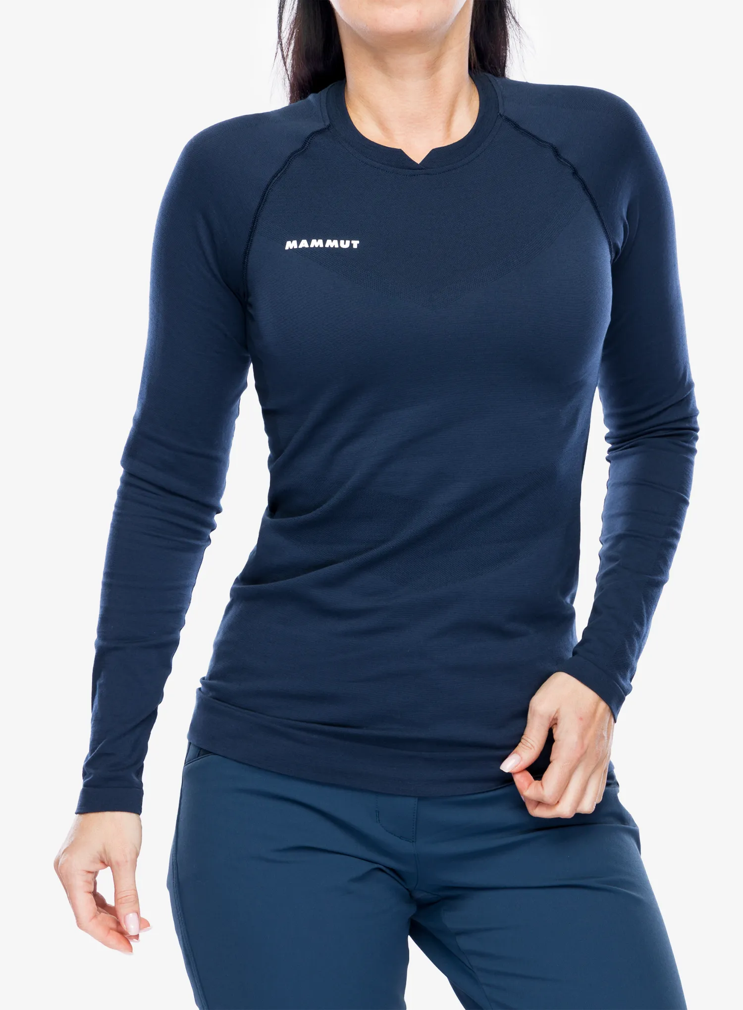 Термокофта жіноча Mammut Trift Longsleeve - marine