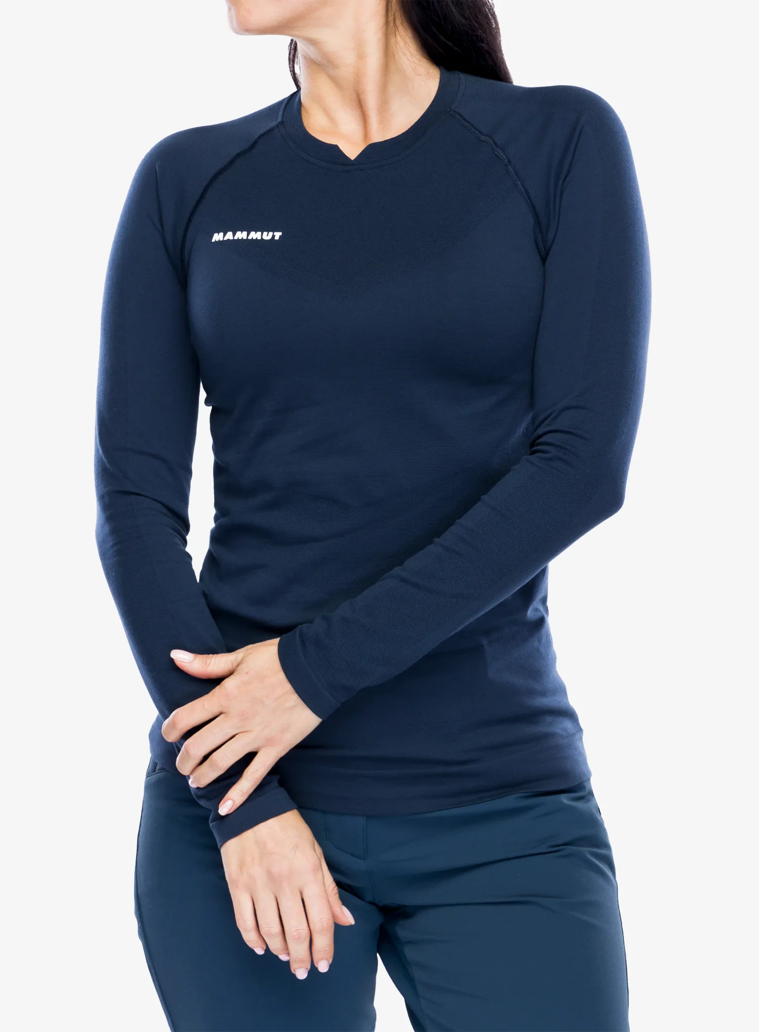 Термокофта жіноча Mammut Trift Longsleeve - marine