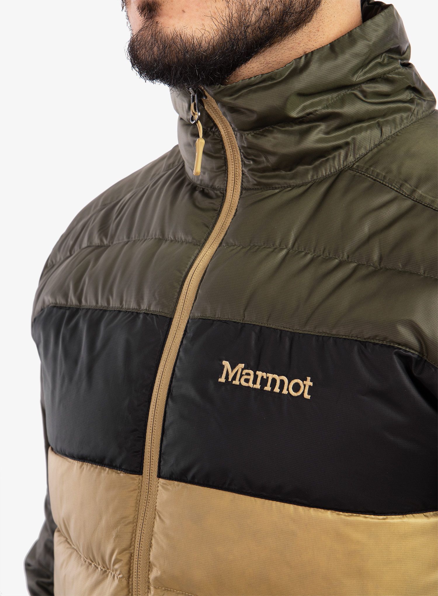 Пуховик Marmot Ares Jacket - nori/black 