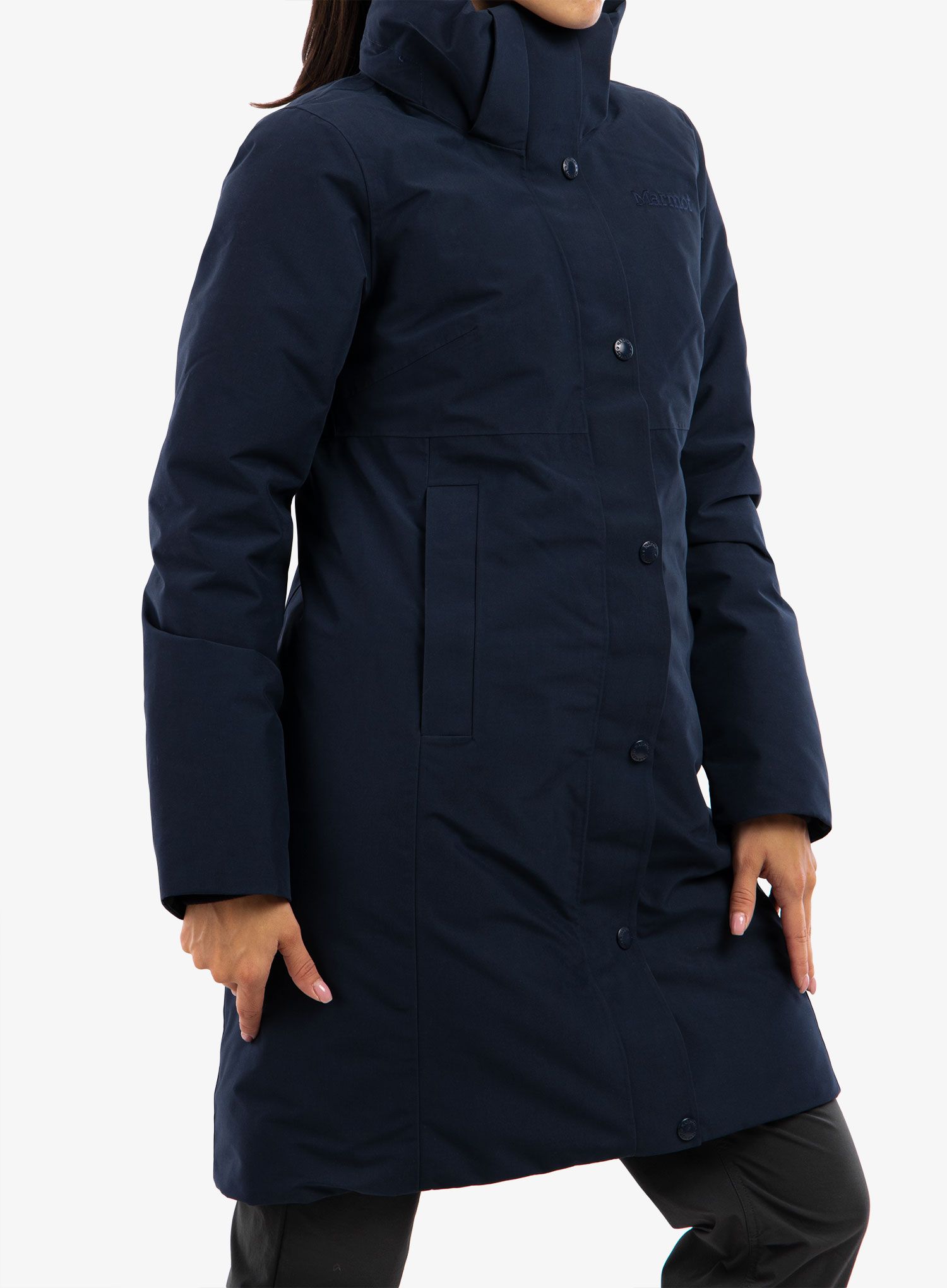 Плащ пуховий жіночий Marmot Chelsea Coat - arctic navy