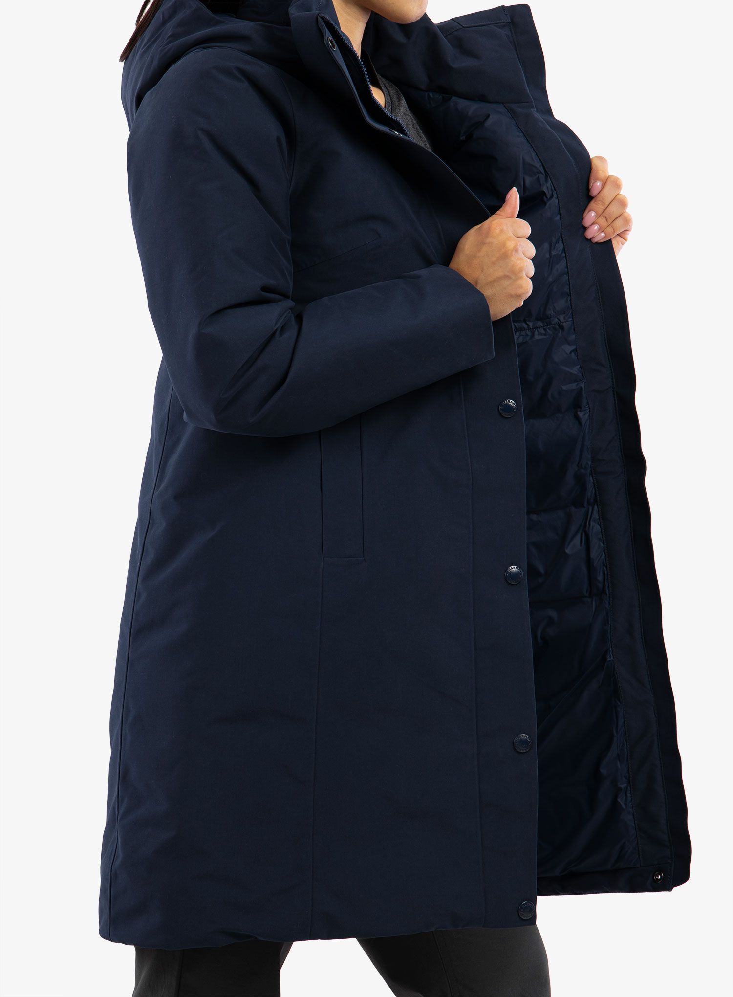 Плащ пуховий жіночий Marmot Chelsea Coat - arctic navy