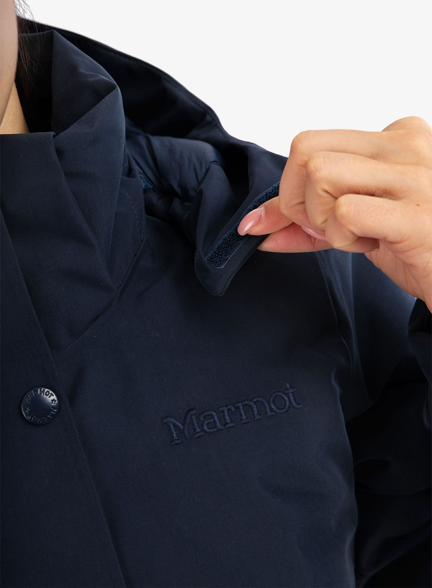 Плащ пуховий жіночий Marmot Chelsea Coat - arctic navy
