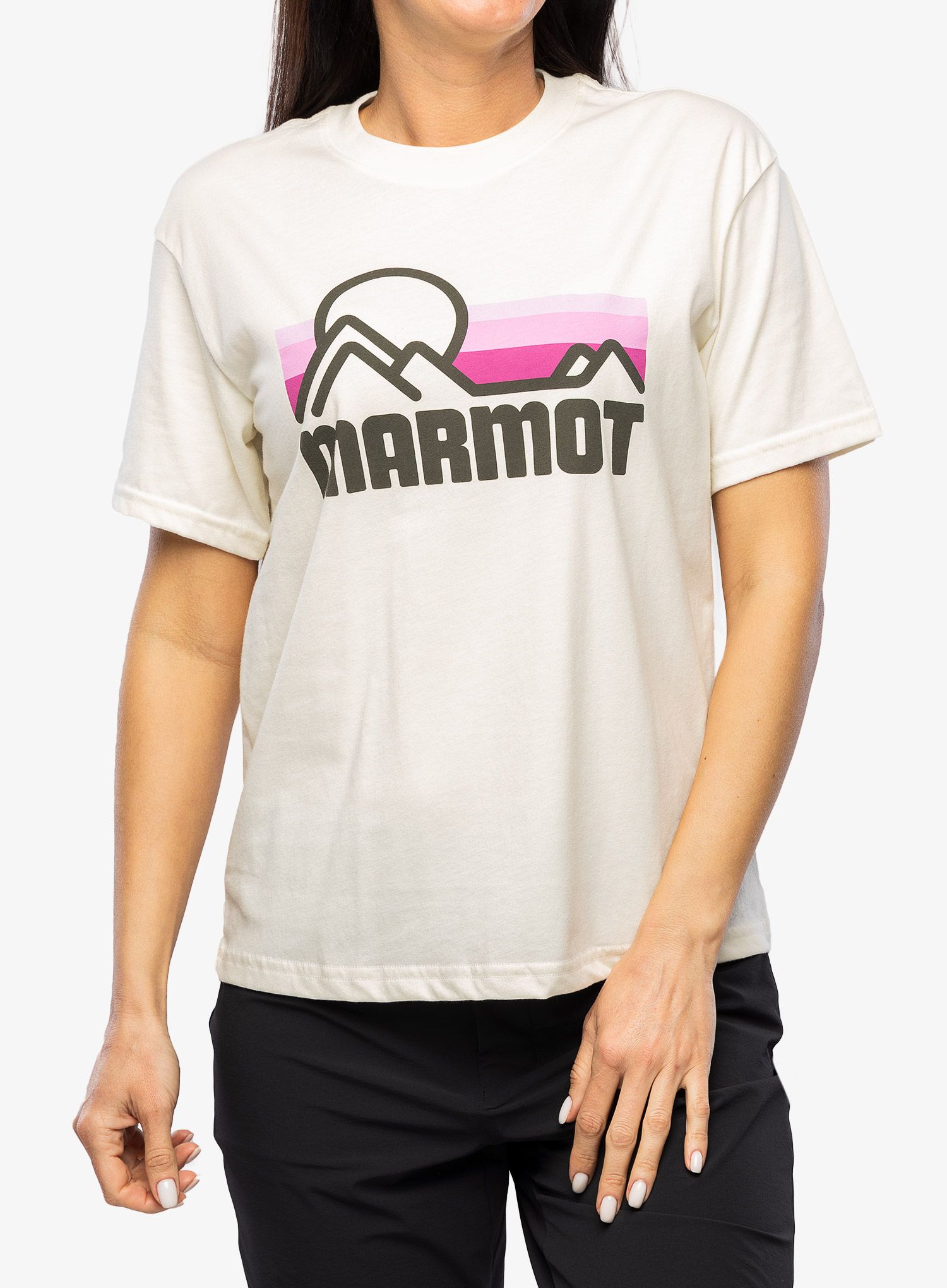 Футболка з принтом жіноча Marmot Coastal Tee SS - papyrus