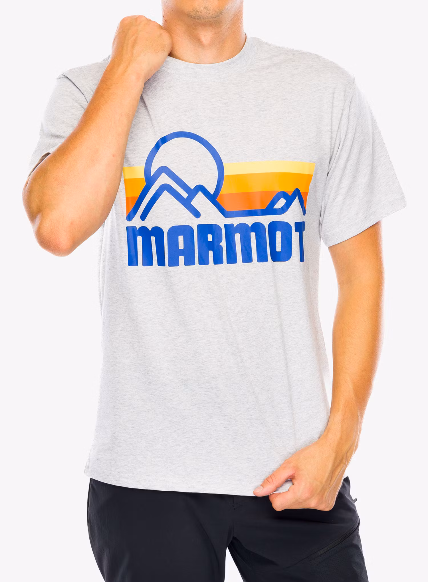 Футболка бавовняна Marmot Coastal Tee SS - light grey heather
