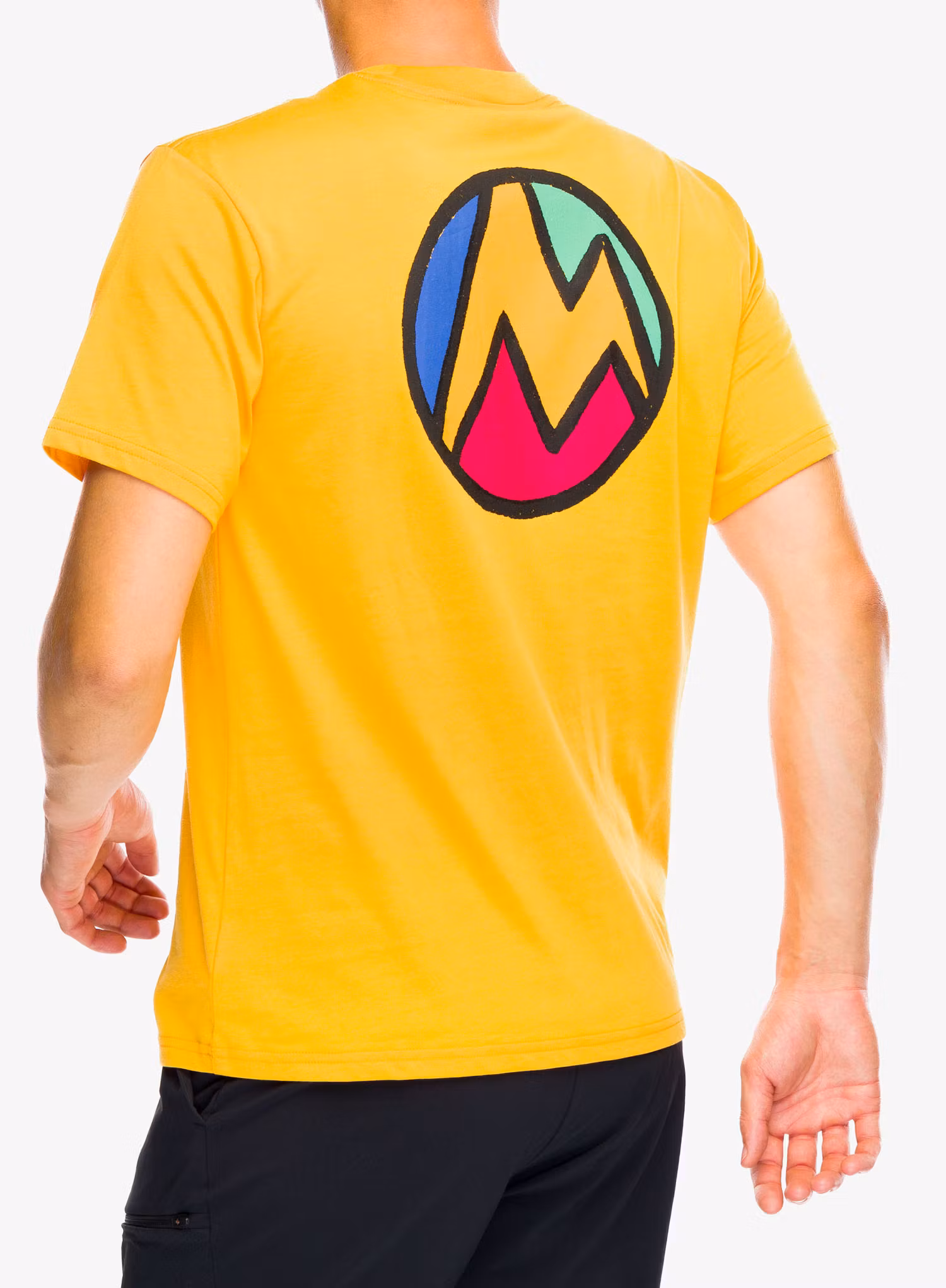 Футболка бавовняна Marmot Crayon M Dot Tee SS - golden sun