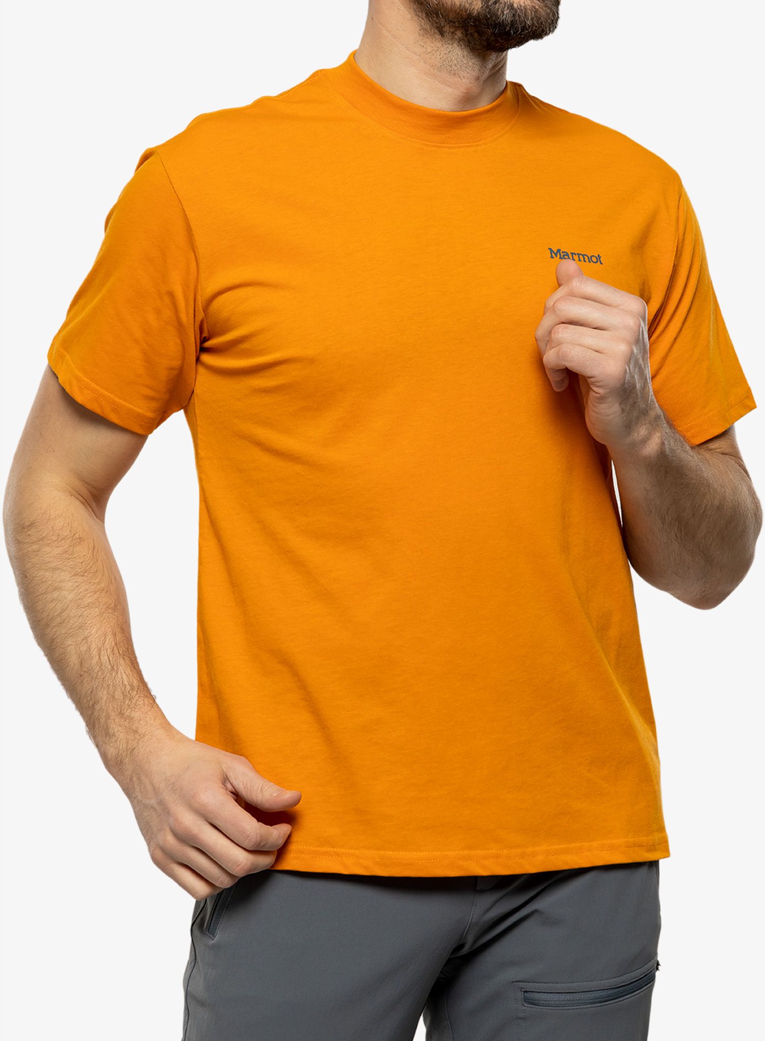 Футболка з принтом Marmot Dot Tee SS - orange pepper