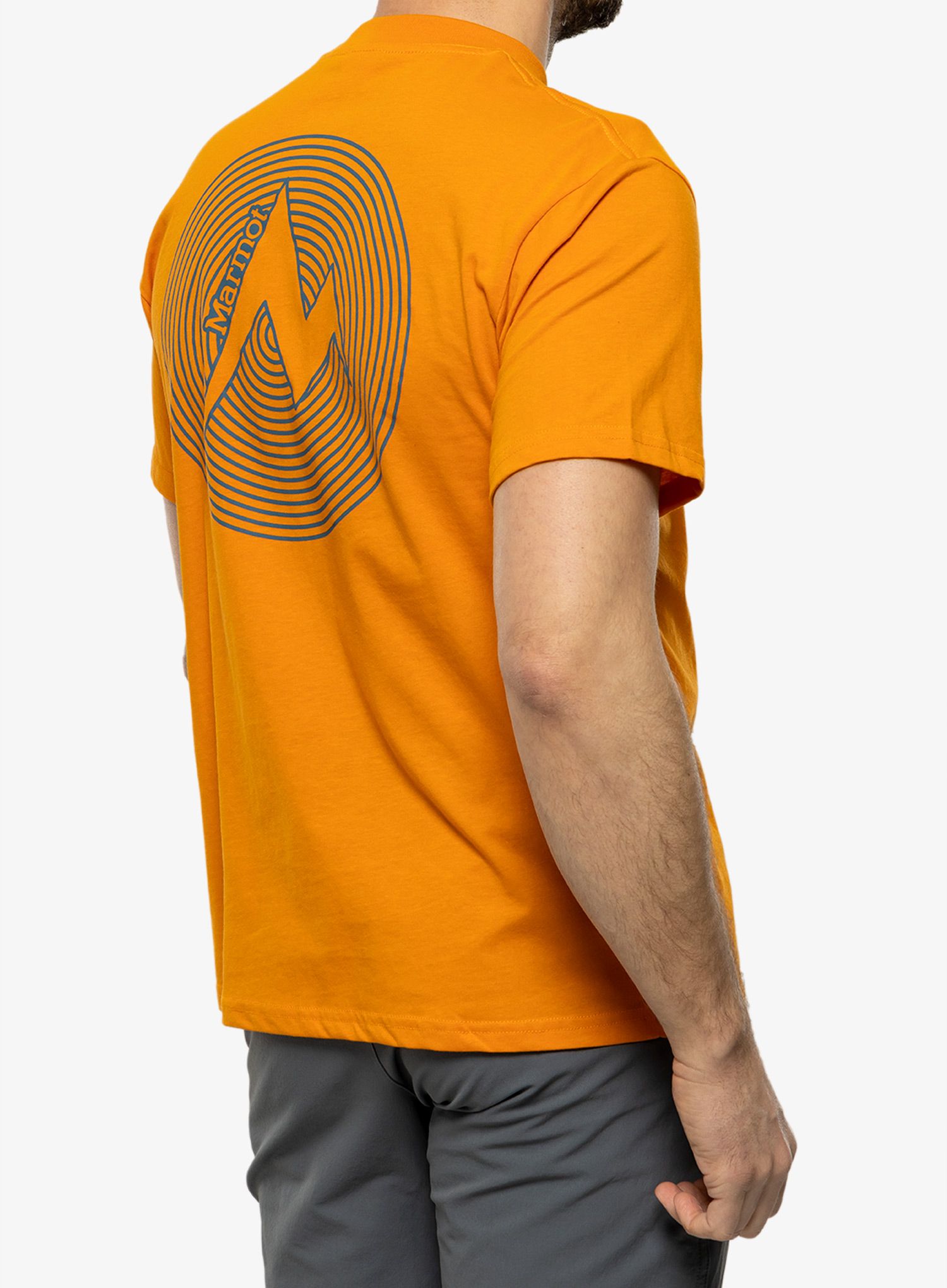 Футболка з принтом Marmot Dot Tee SS - orange pepper