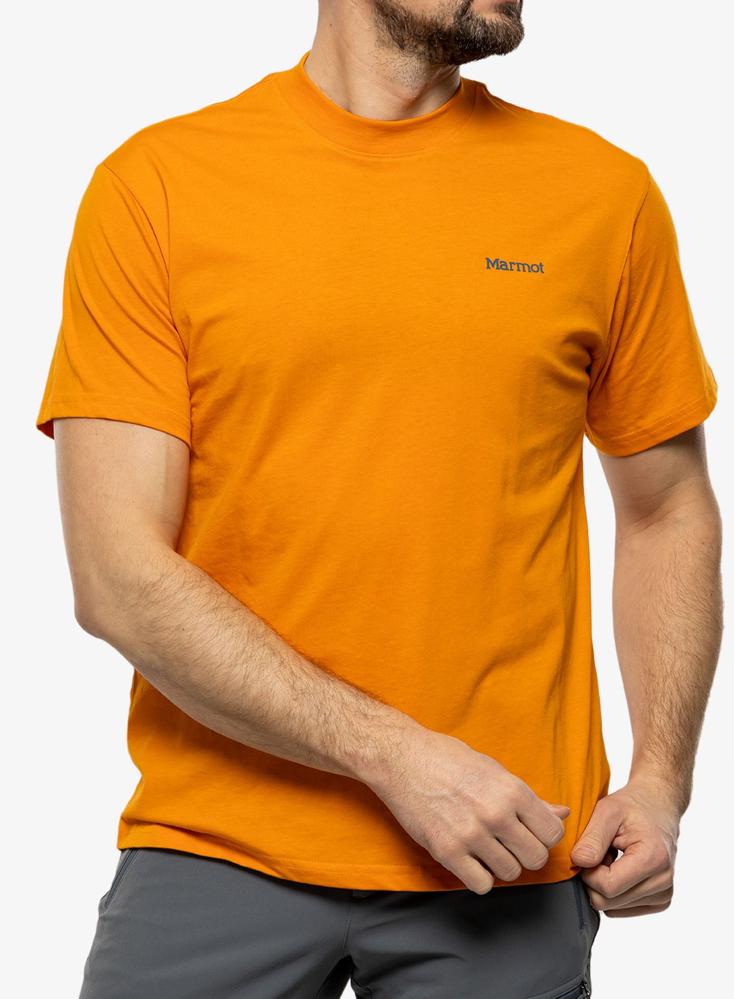 Футболка з принтом Marmot Dot Tee SS - orange pepper