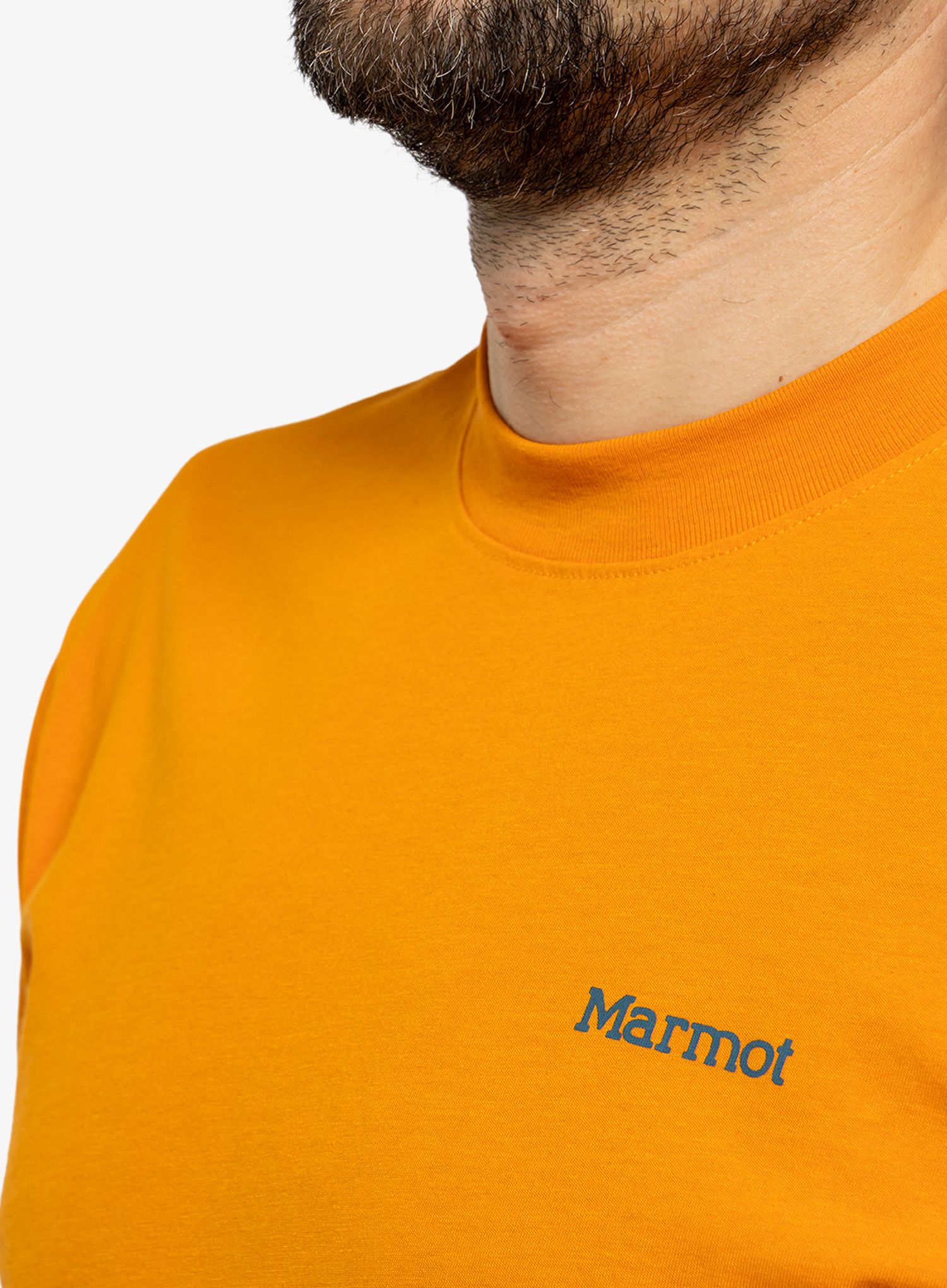 Футболка з принтом Marmot Dot Tee SS - orange pepper