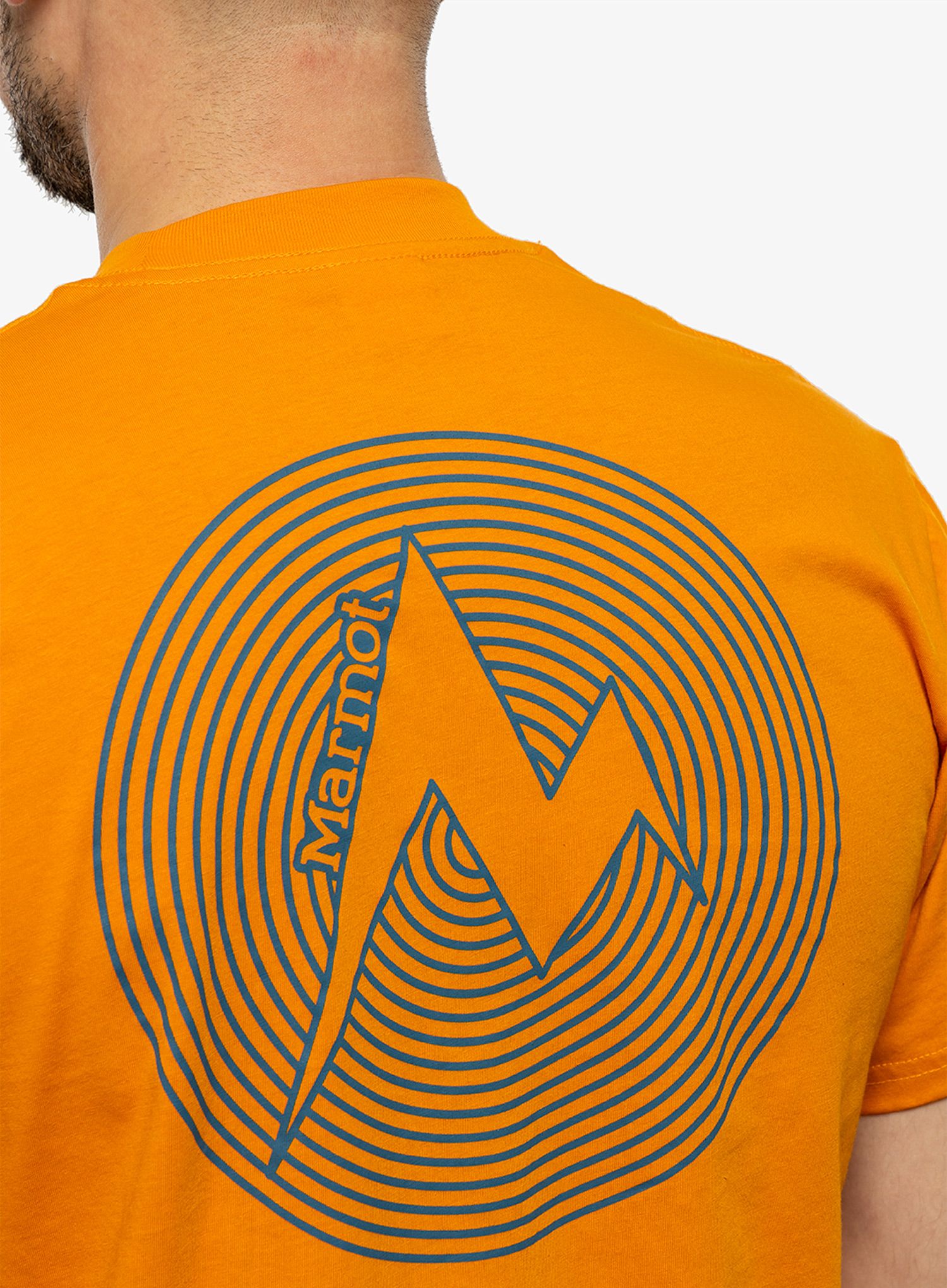 Футболка з принтом Marmot Dot Tee SS - orange pepper