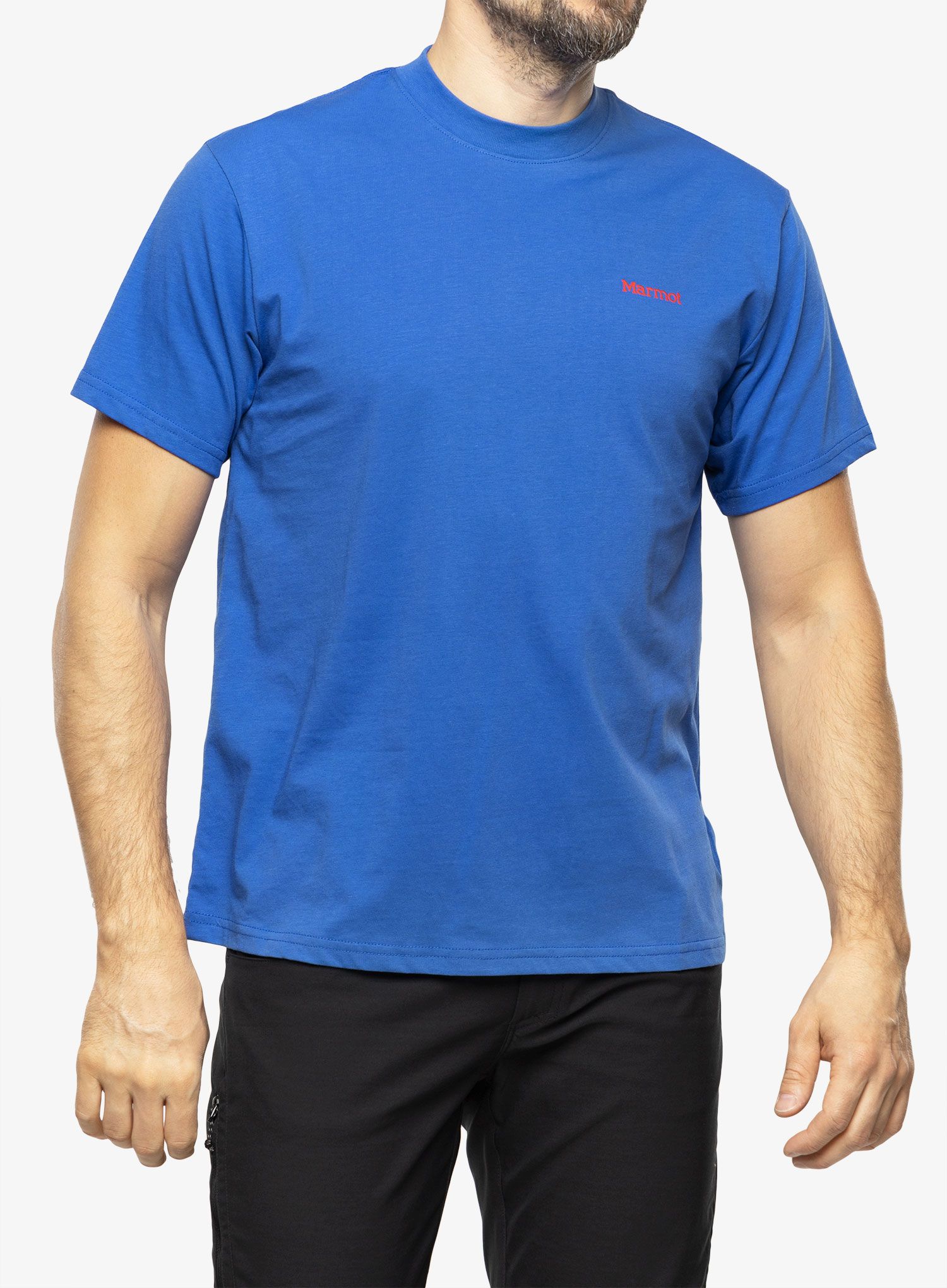 Футболка з принтом Marmot Dot Tee SS - trail blue
