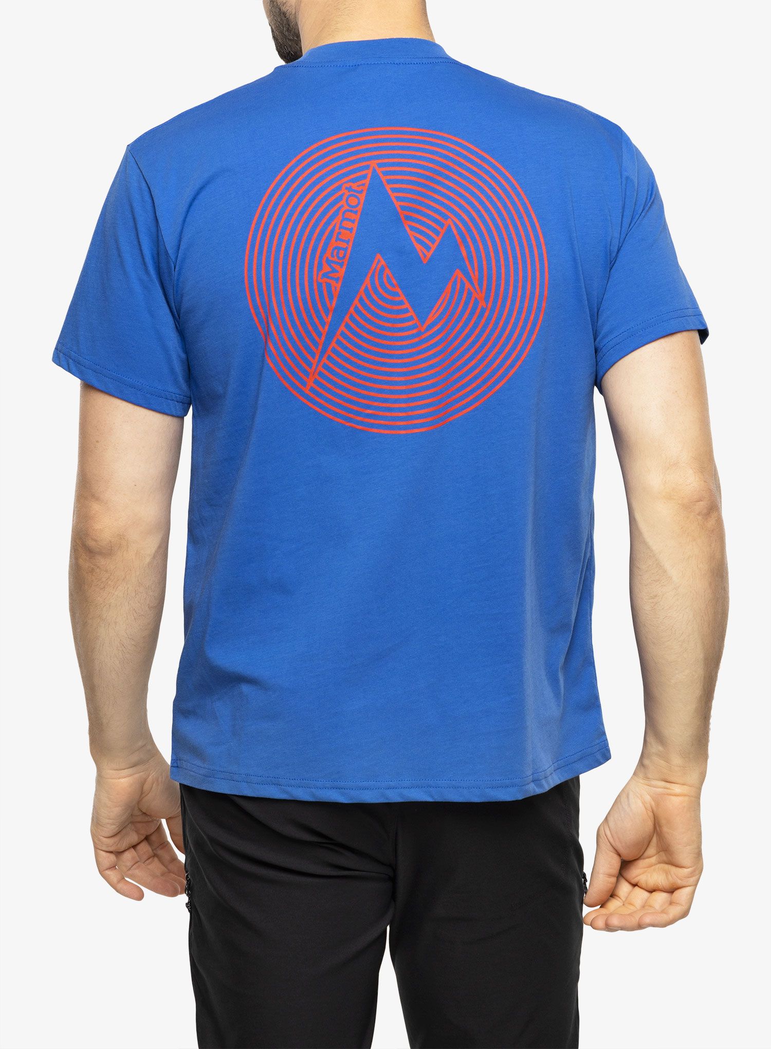 Футболка з принтом Marmot Dot Tee SS - trail blue