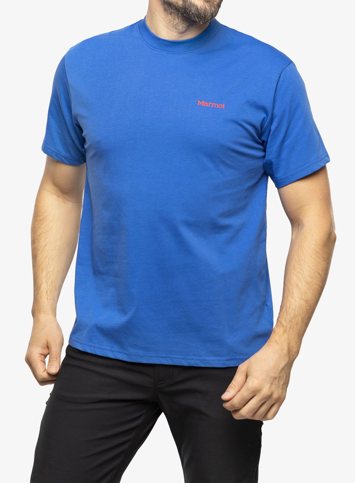 Футболка з принтом Marmot Dot Tee SS - trail blue