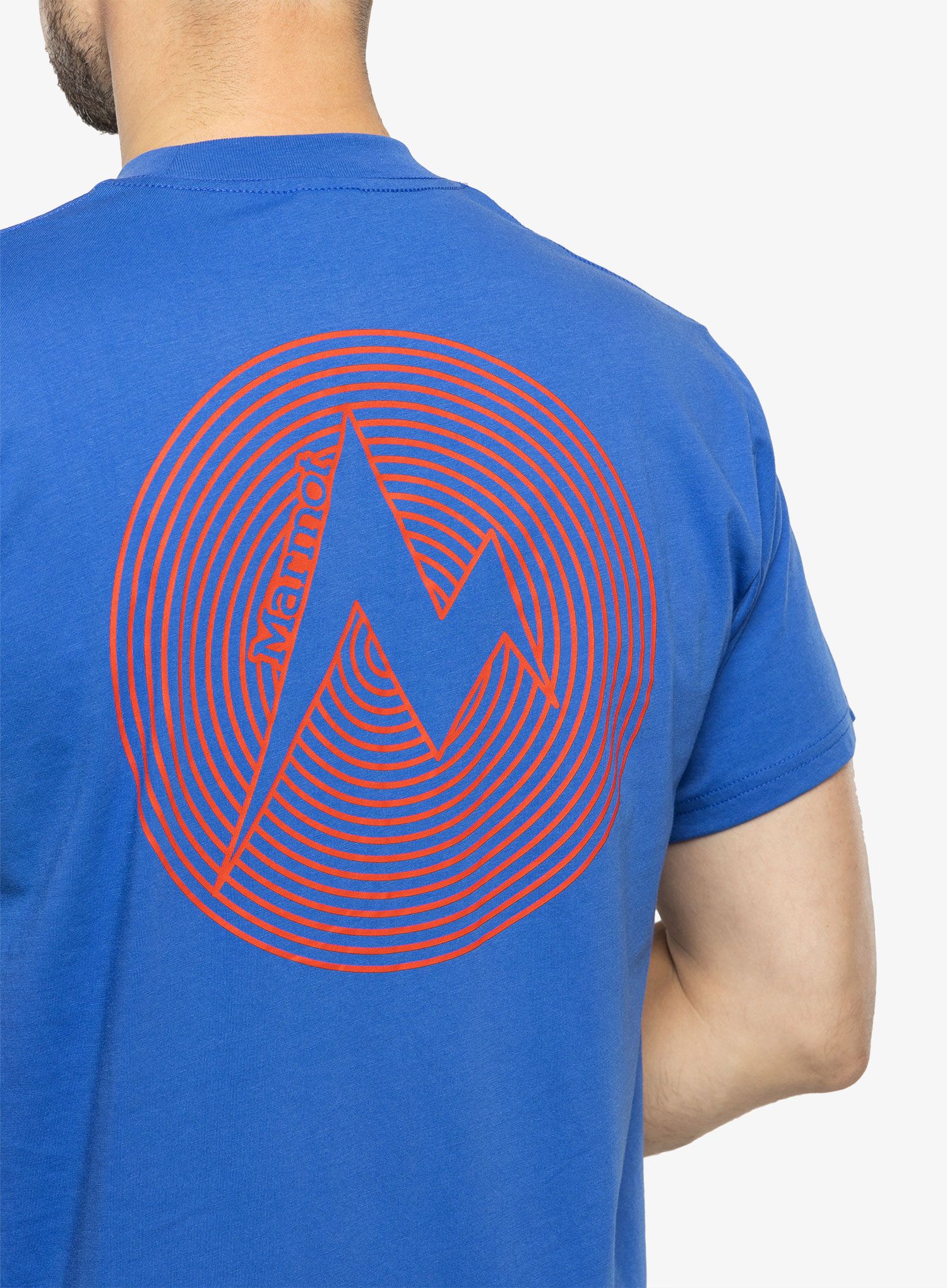 Футболка з принтом Marmot Dot Tee SS - trail blue