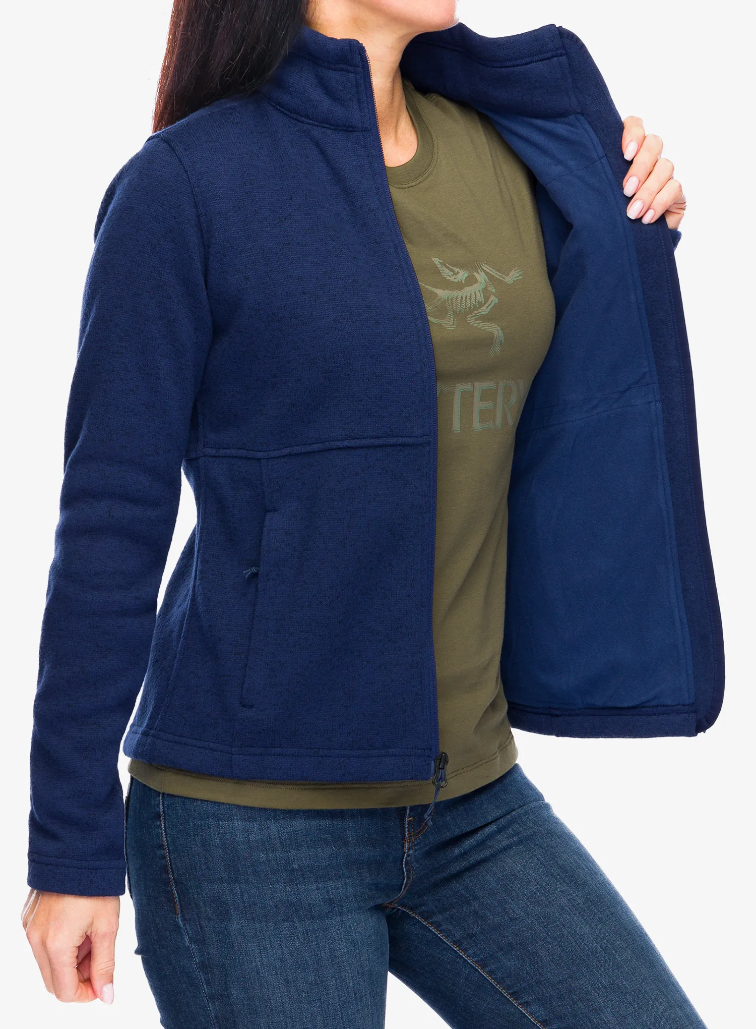 Кофта на блискавці жіноча Marmot Drop Line Jacket - arctic navy