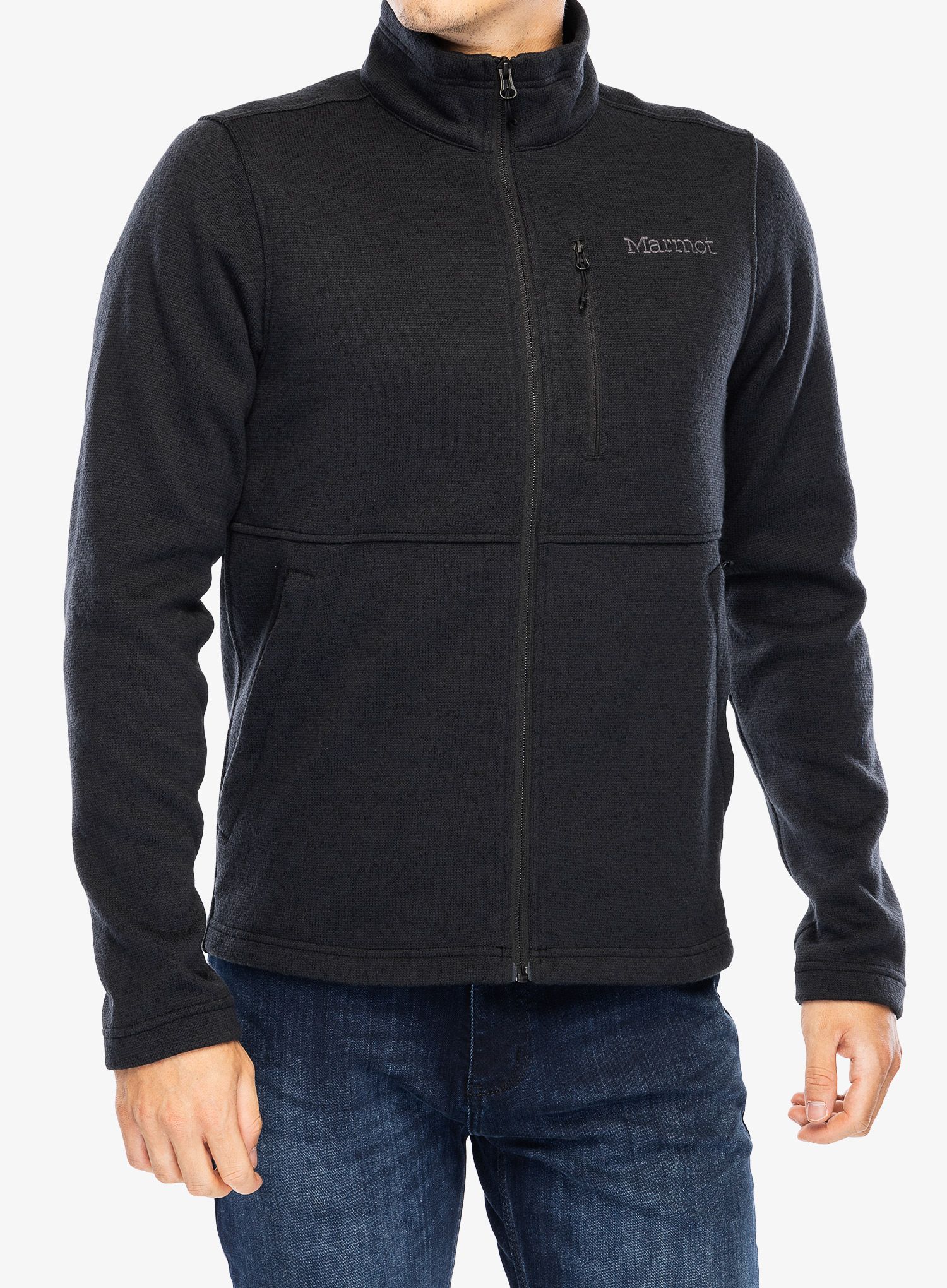 Кофта на блискавці Marmot Drop Line Jacket - black