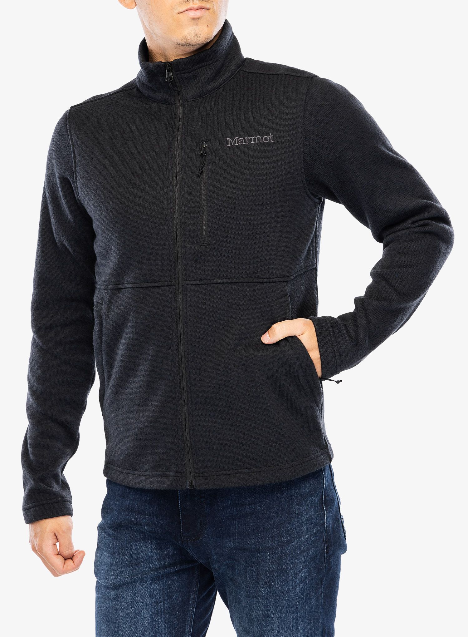 Кофта на блискавці Marmot Drop Line Jacket - black