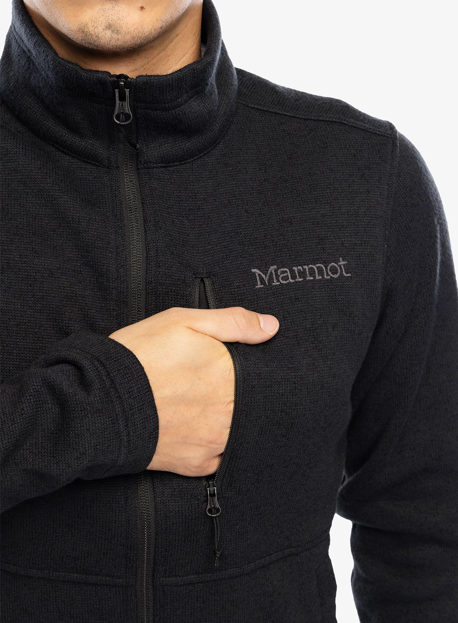 Кофта на блискавці Marmot Drop Line Jacket - black