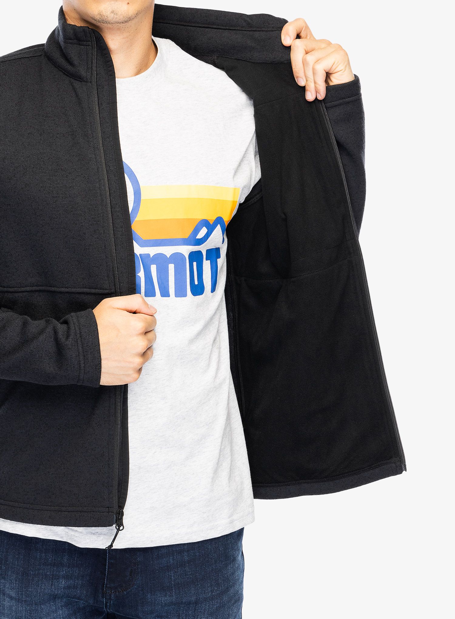 Кофта на блискавці Marmot Drop Line Jacket - black