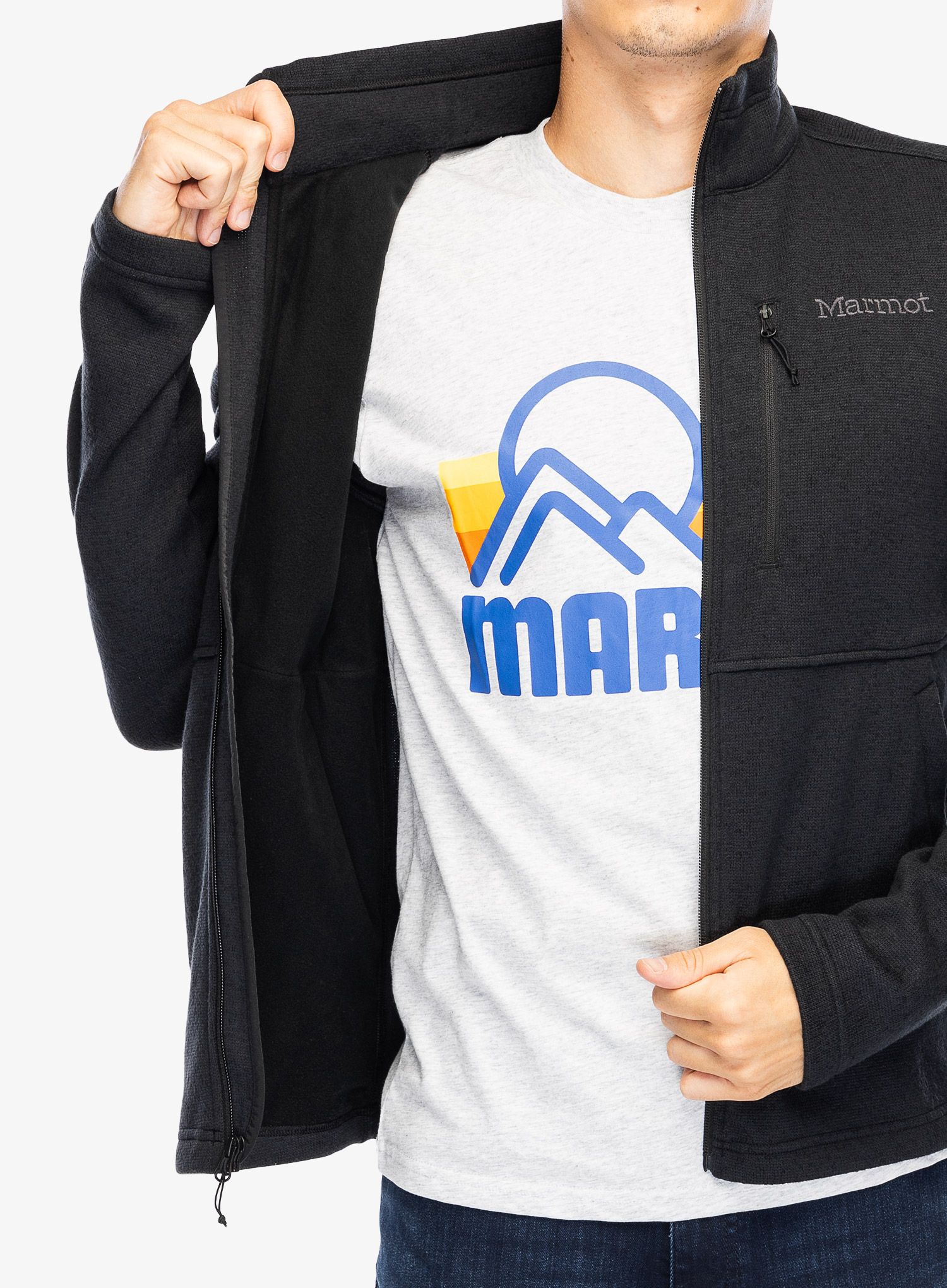 Кофта на блискавці Marmot Drop Line Jacket - black