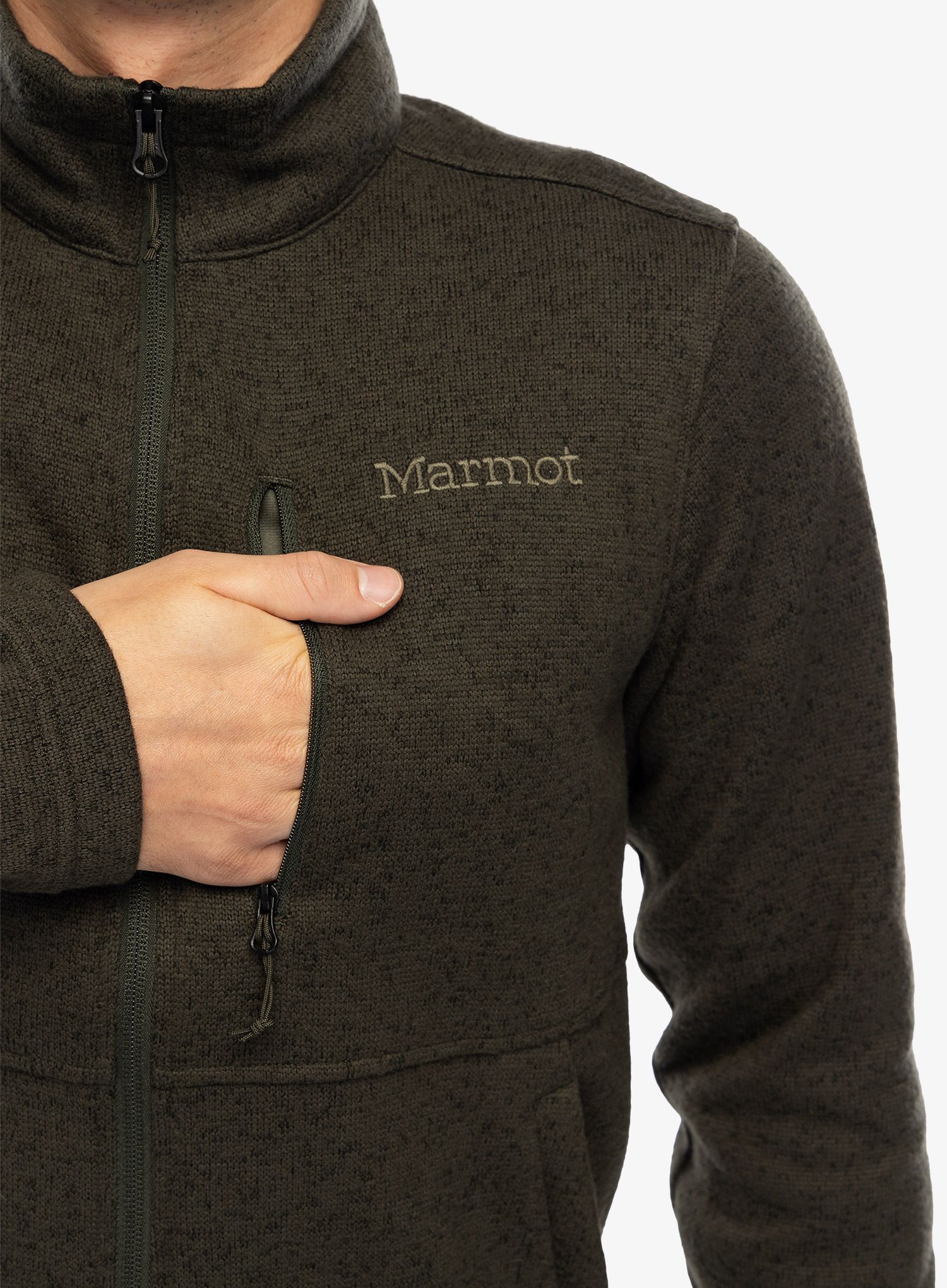 Кофта на блискавці Marmot Drop Line Jacket - rosin green