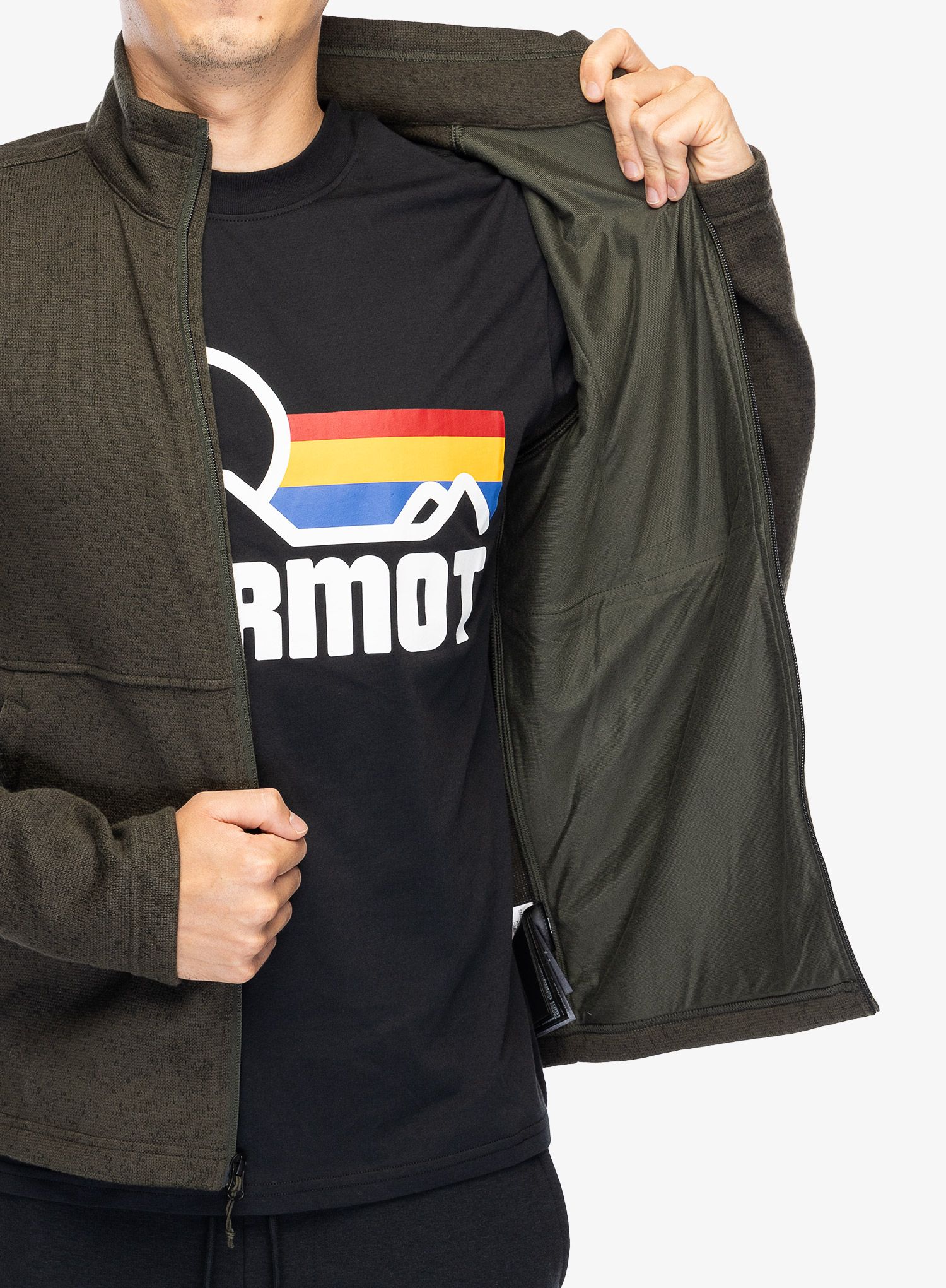 Кофта на блискавці Marmot Drop Line Jacket - rosin green