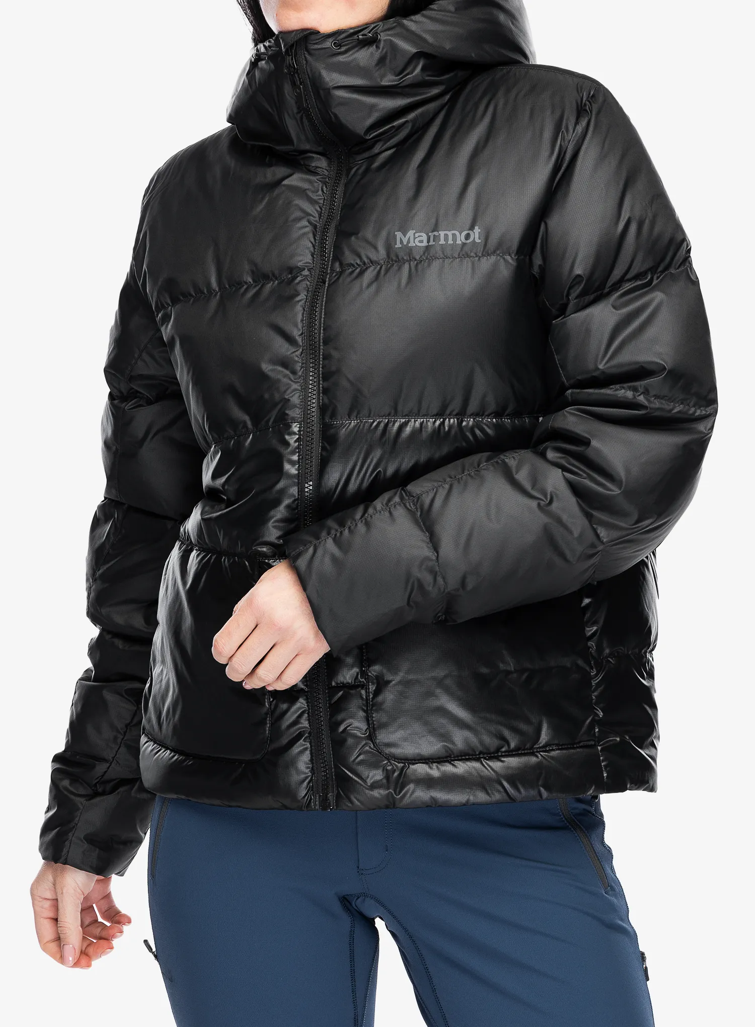 Пуховик жіноча Marmot Guides Down Hoody - black/black