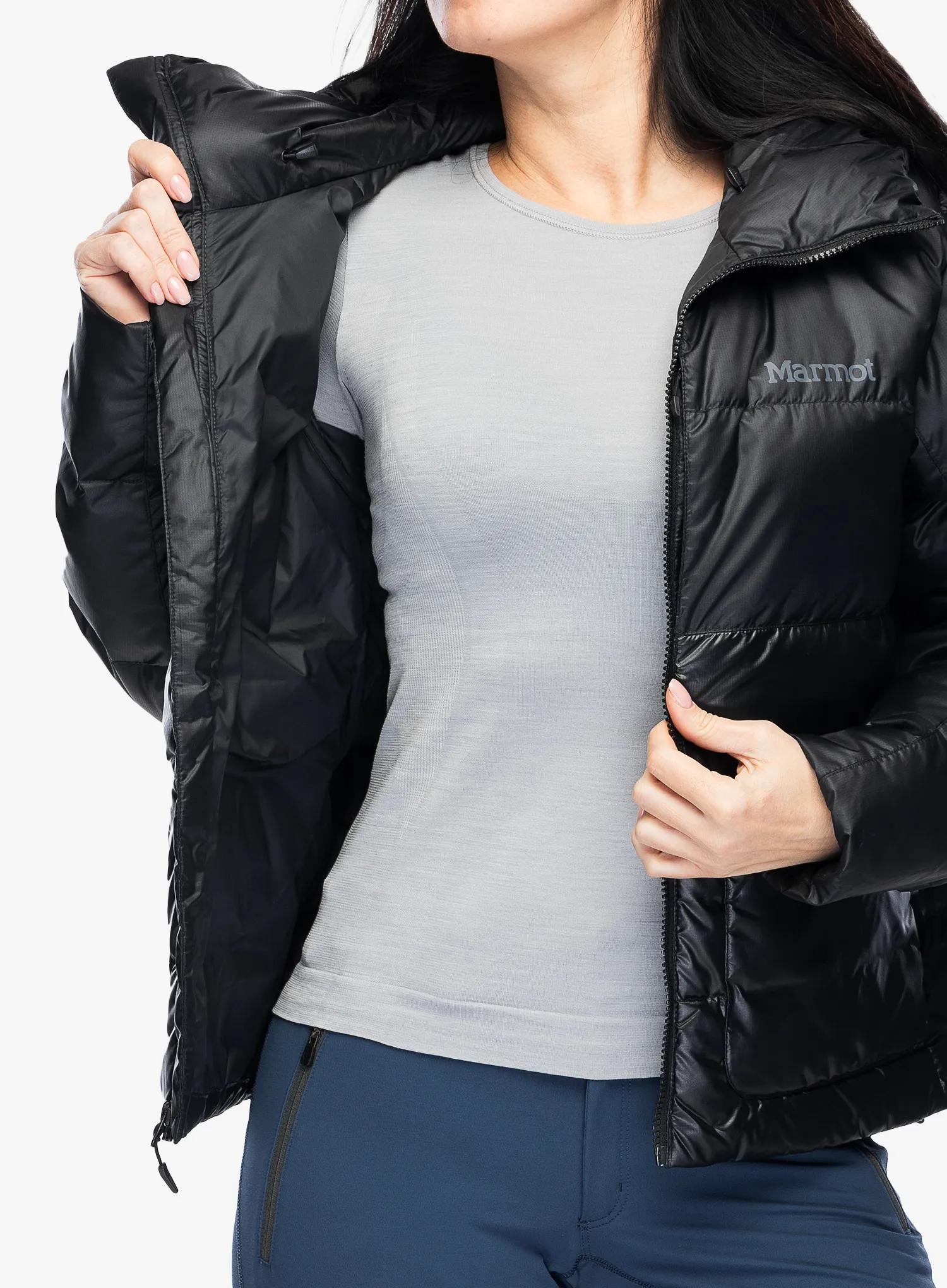 Пуховик жіноча Marmot Guides Down Hoody - black/black