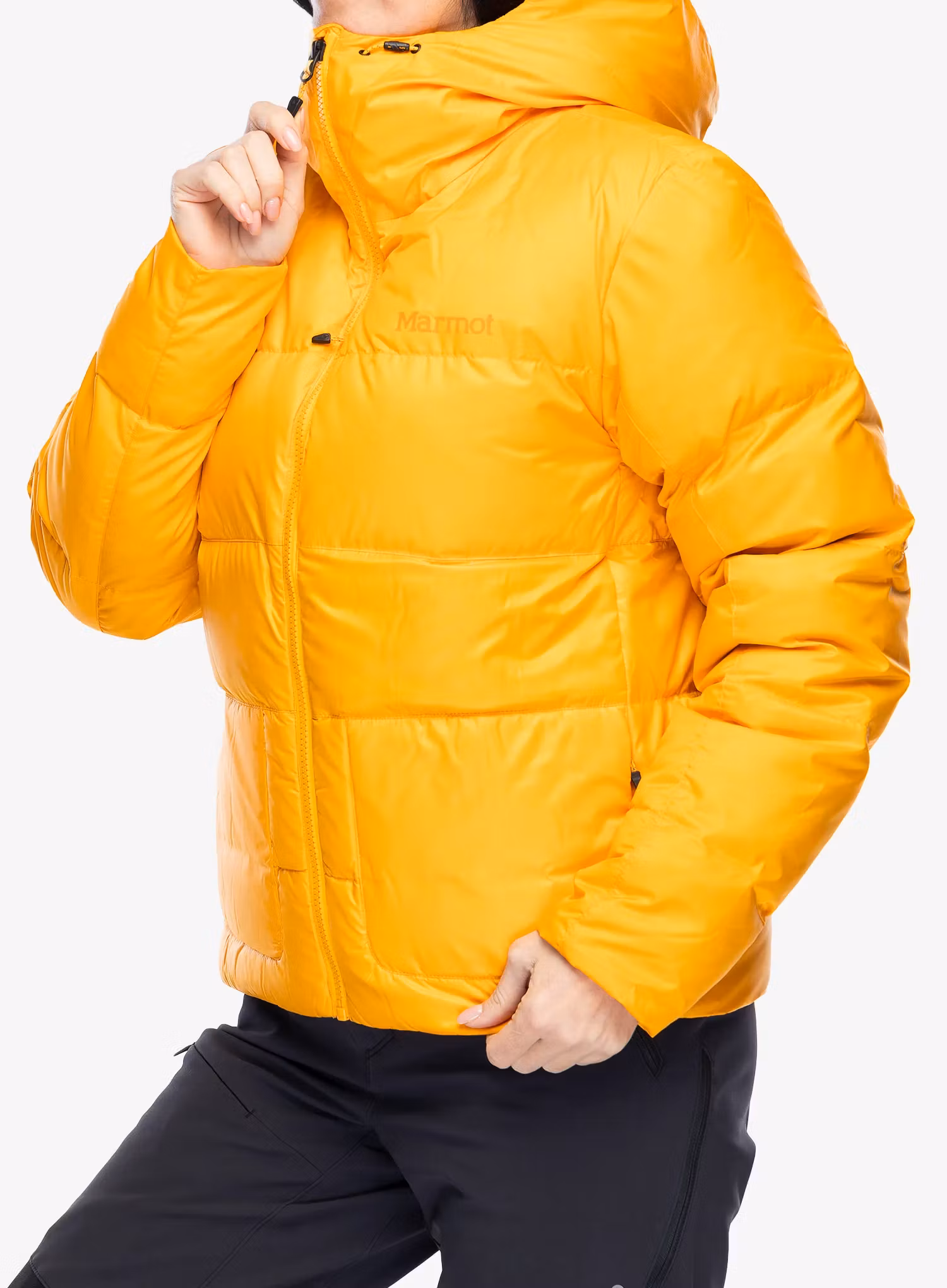 Пуховик жіноча Marmot Guides Down Hoody - golden sun