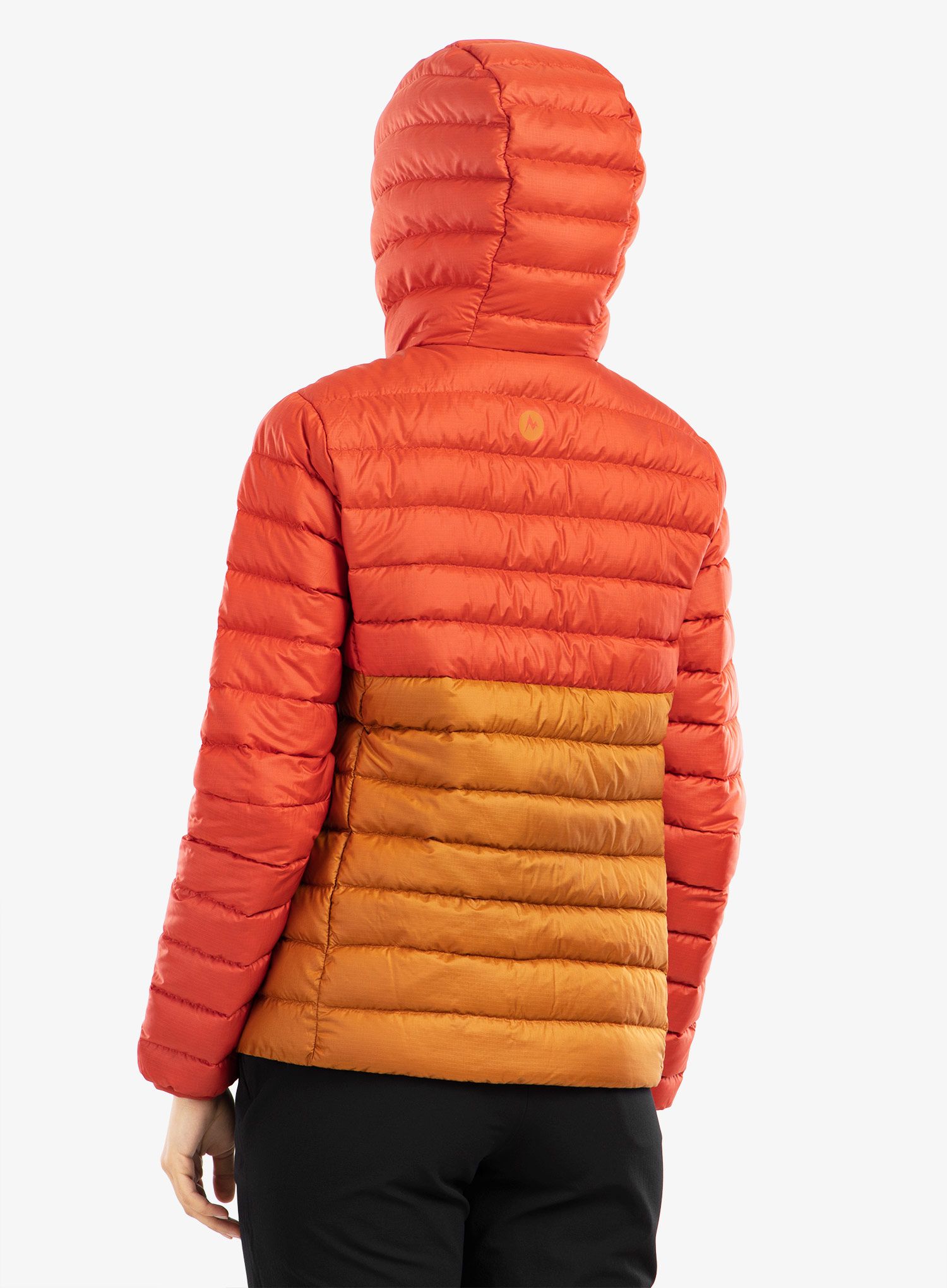 Пуховик жіноча Marmot Highlander Hoody - cairo/copper
