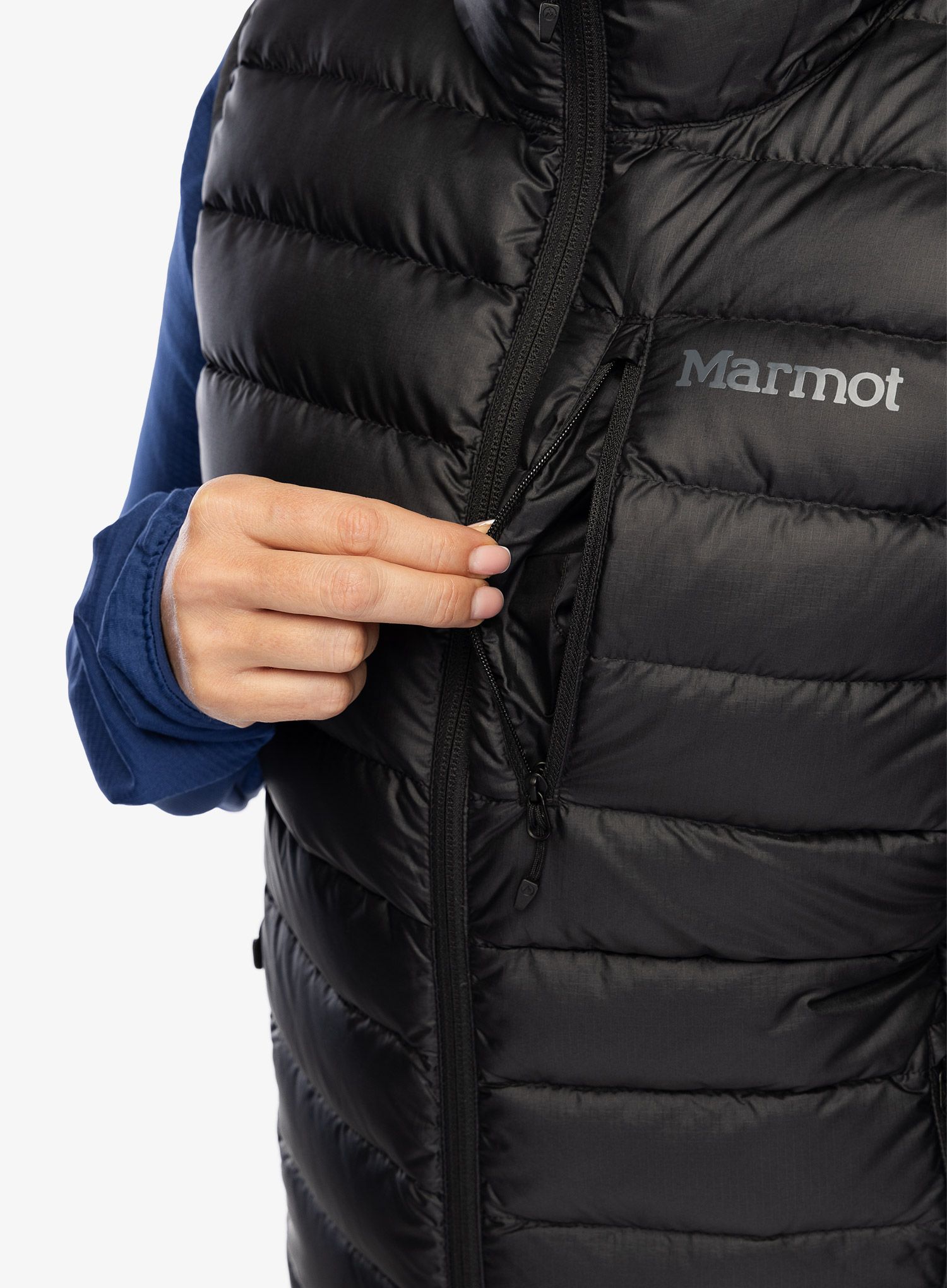 Жилет пуховий жіночий Marmot Highlander Vest - black/black